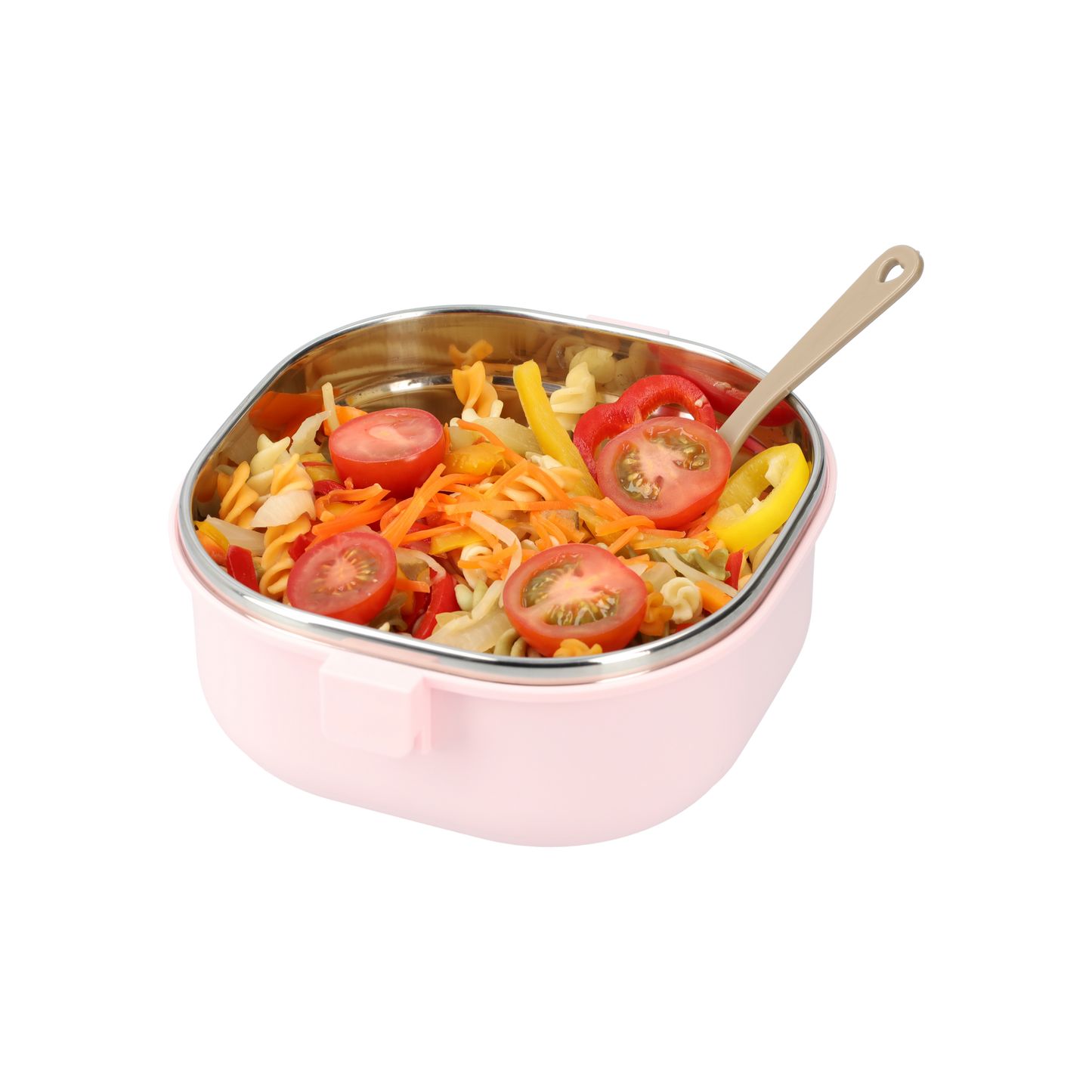 Schattige lunchbox met lepel - Luchtdicht en lekvrij - Lunchbox 700ml