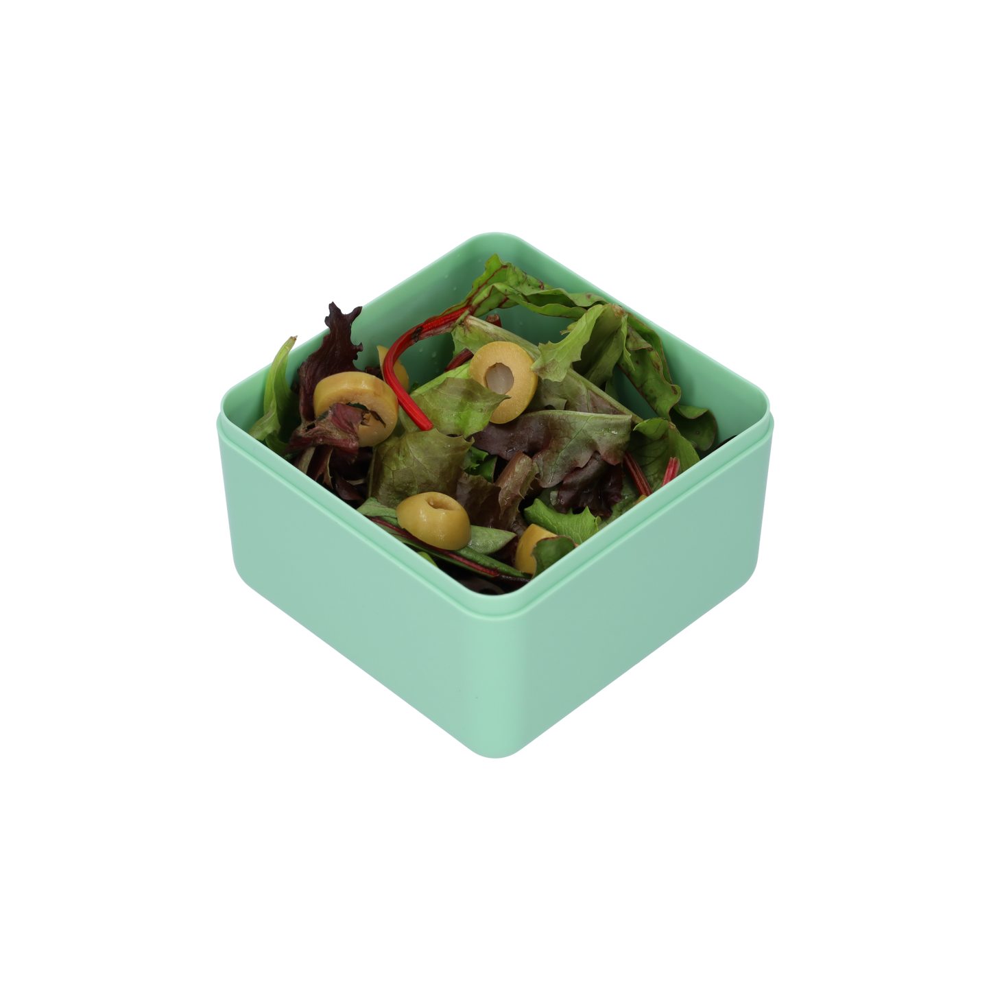 Lunchbox - 1400ml - Met servies en vakjes x3 - Groen