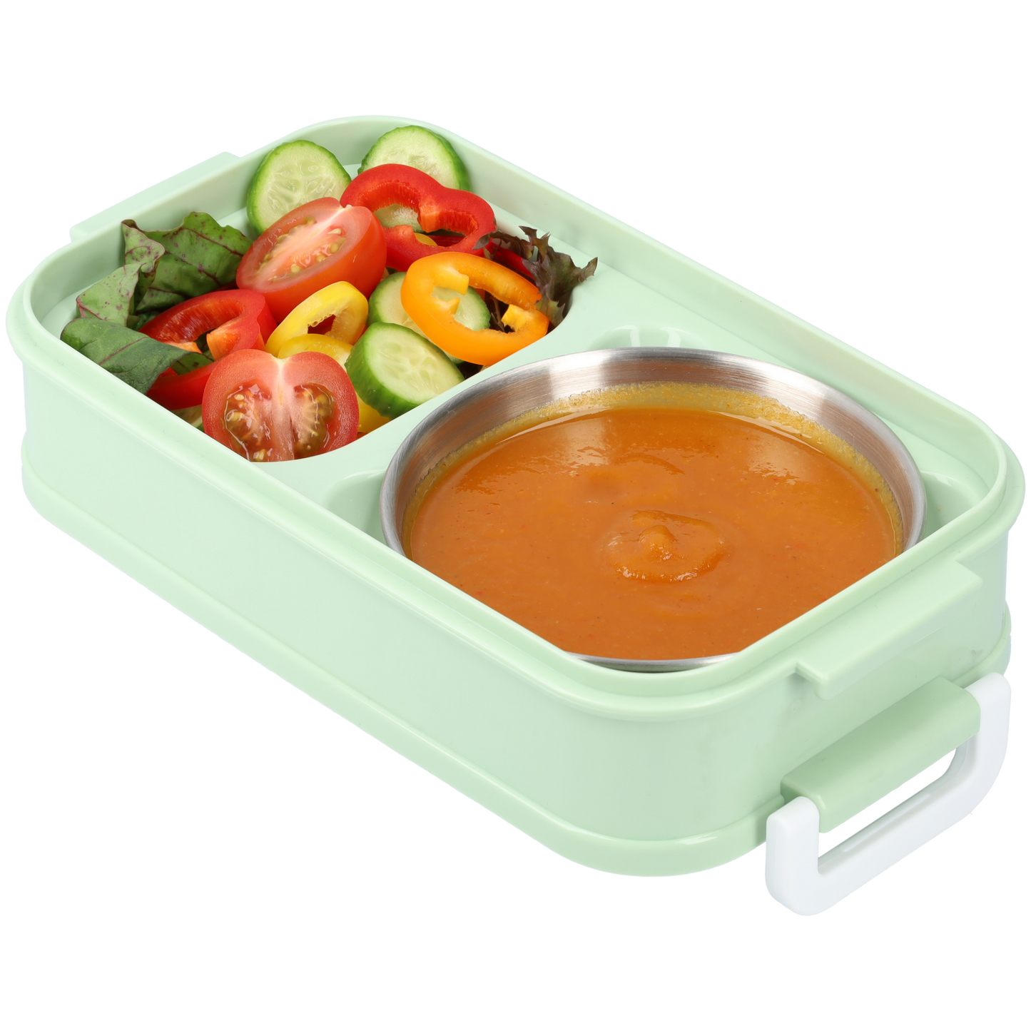 Lunchbox met soepkom Groen - Luxe bentobox - luchtdicht en lekvrij - BPA vrij!