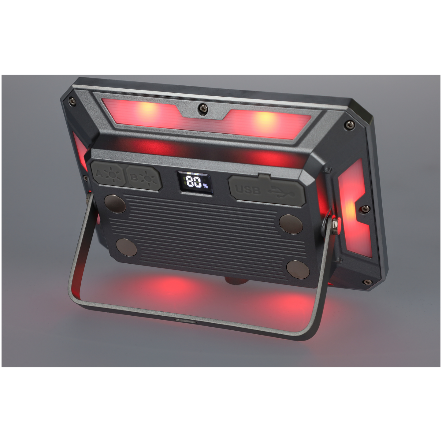 Multifunctionele LED werklamp en camping lamp - USB en USB-C oplaadbaar - 4 licht standen - Waterdicht - Kan gebruikt worden als zaklamp