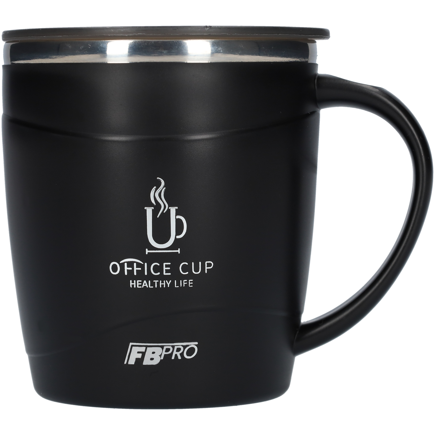 Travel mug - Koffiebeker - Langdurig warm of koud - Sluitbare Bovenkant - Zwart