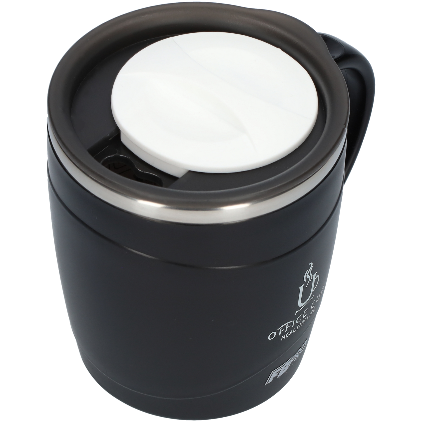 Travel mug - Koffiebeker - Langdurig warm of koud - Sluitbare Bovenkant - Zwart