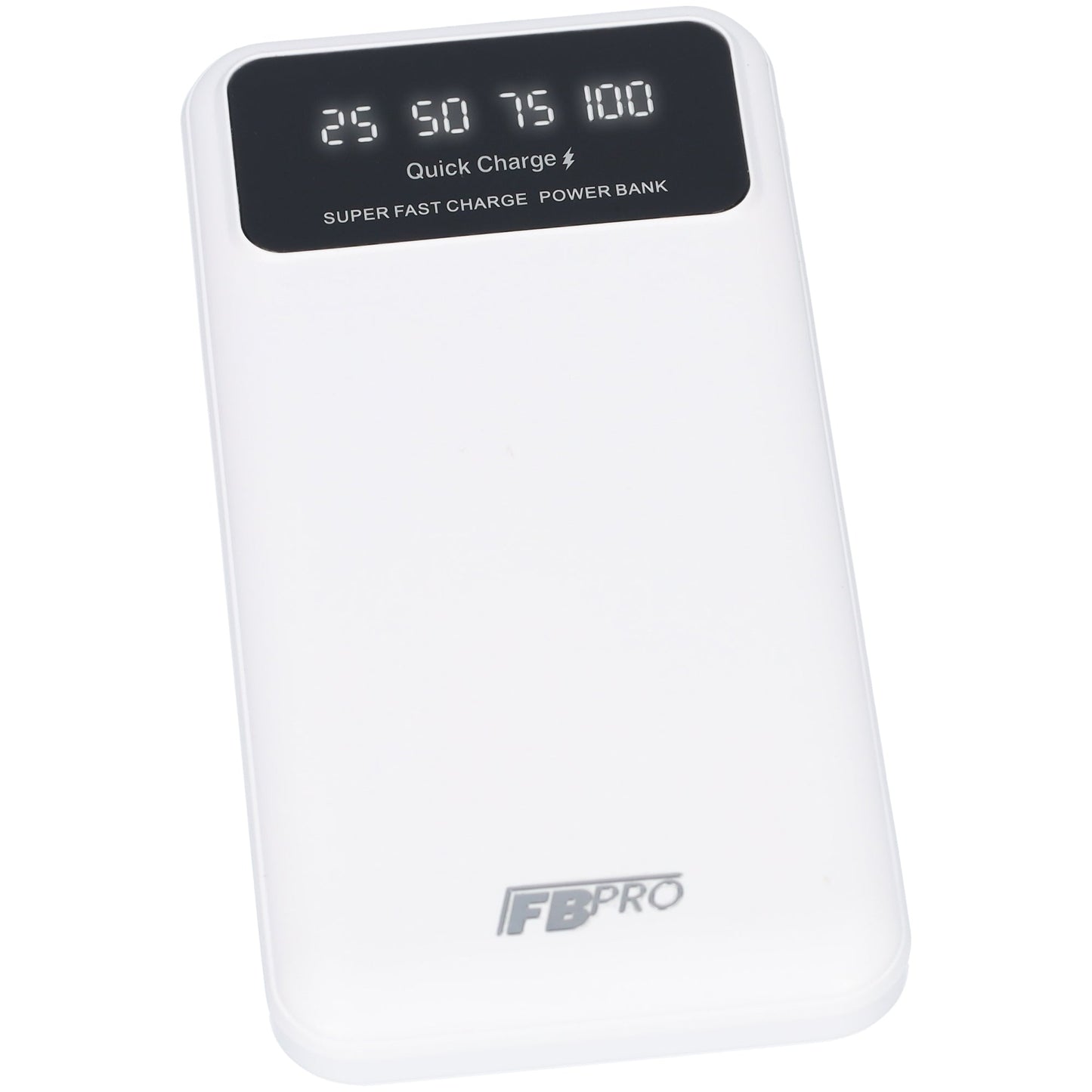 Powerbank 10000mAh - Snellader - Oplaadbescherming - 2x USB en 1x USB-C oplaadport - Wit