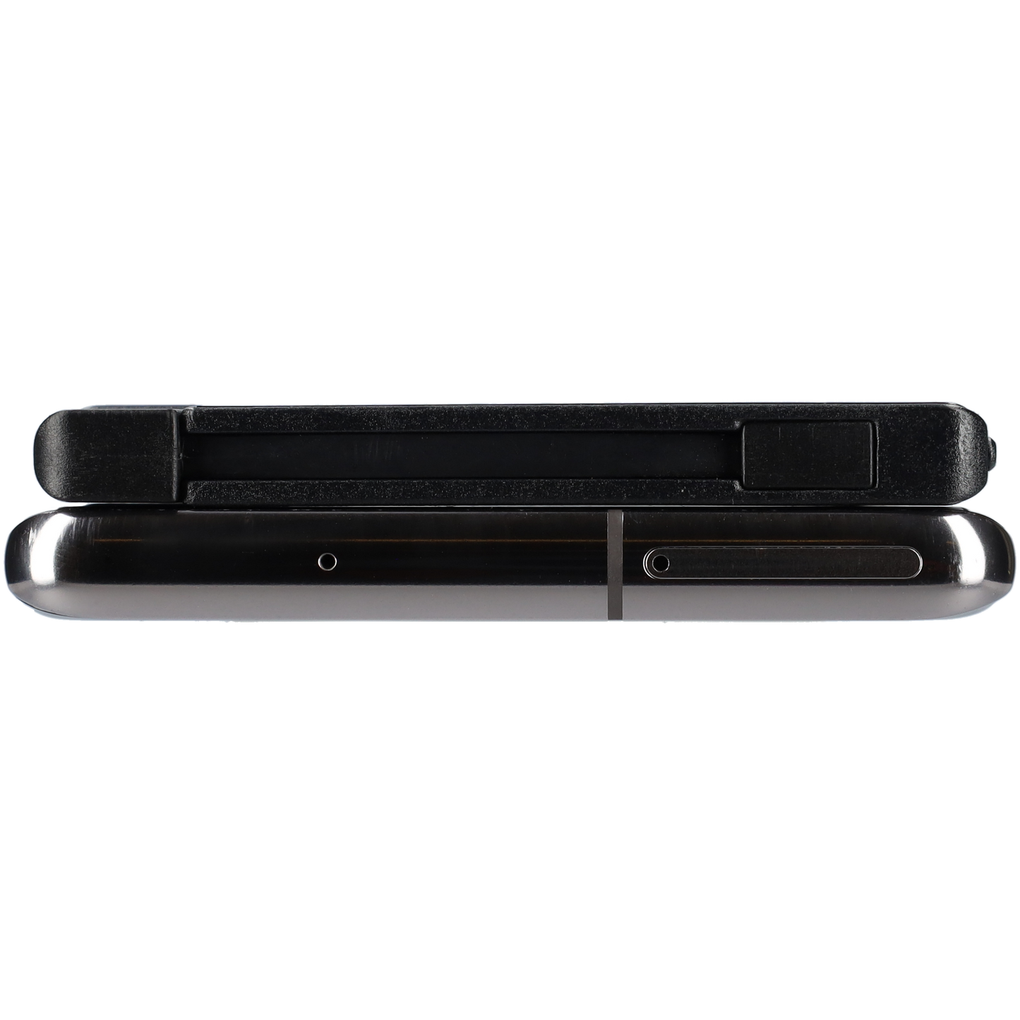 Powerbank zeer plat 6mm dik - 5000 mAh - USB ingang - USB-C - Met ingebouwde kabel! - Zwart