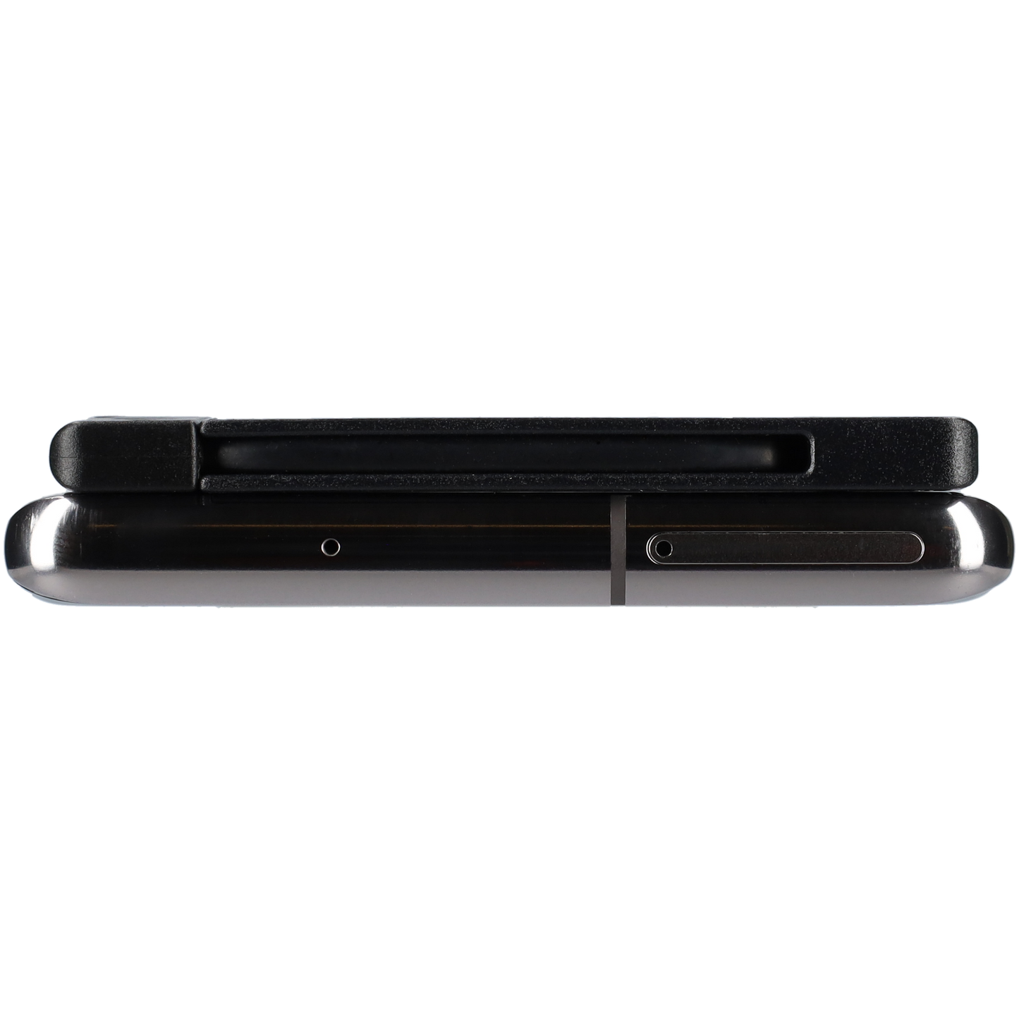 Powerbank zeer plat 5mm dik - 2650 mAh - USB ingang - USB-C - Met ingebouwde kabel! - Zwart