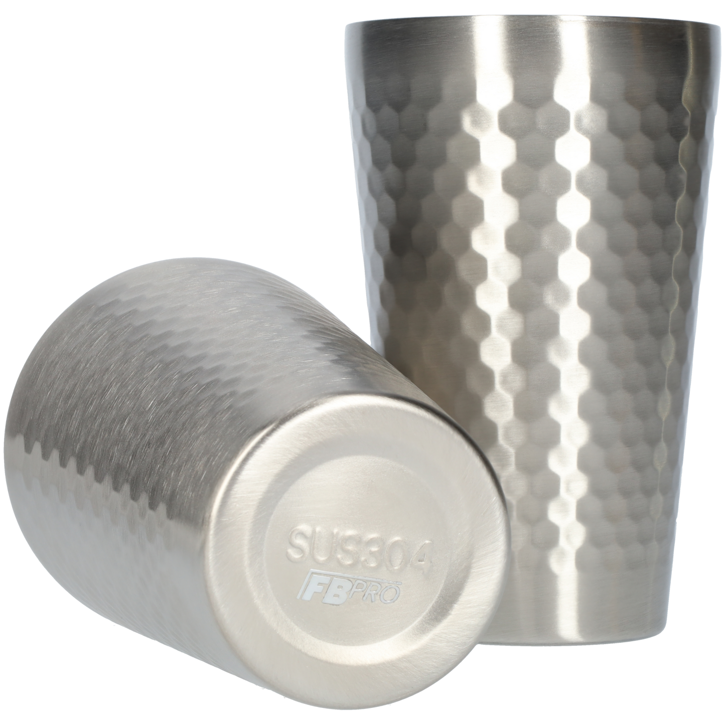 Drinkbekers - RVS bekers - Stapelbaar - Zonder handvat - Geschikt voor diverse drankjes - Inhoud van 450ml - Groot formaat - Goud