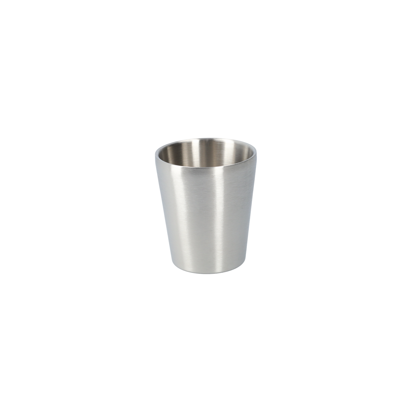 Bekers - Drinkglazen van RVS - Koffie of thee glazen - Roestvrij staal (4 stuks!) - 300 ML, zilver - Zonder oor