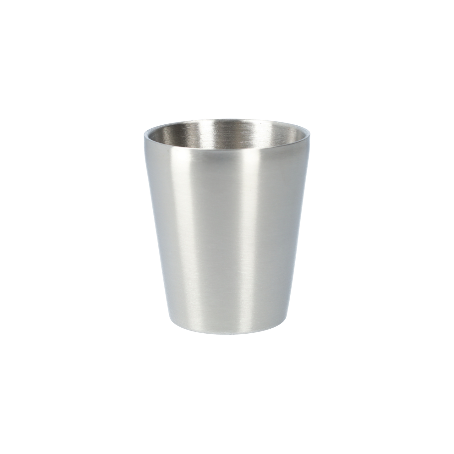 Dubbelwandige RVS beker (5 stuks!) - Roestvrijstalen bekers - Robuust design - Industriële stijl - Zilver - 300ml