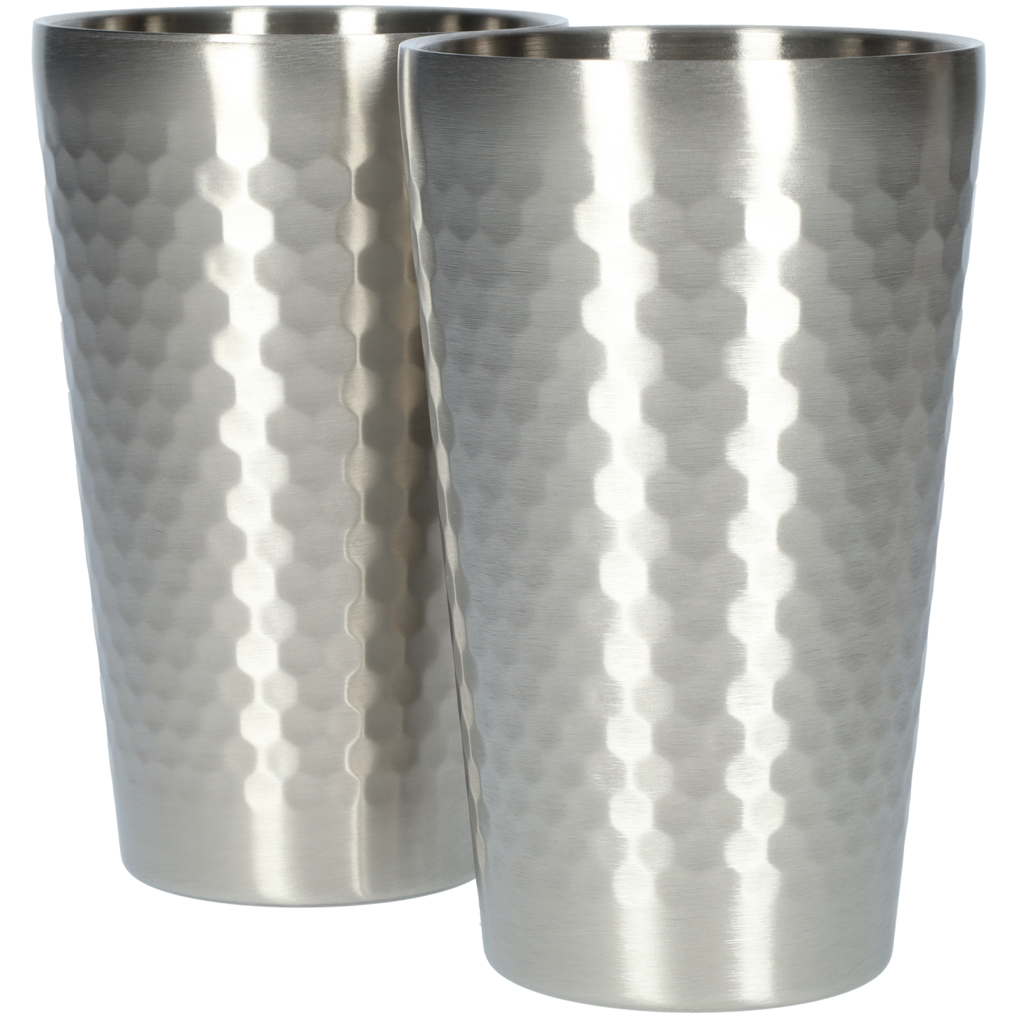 Drinkbekers - RVS bekers - Stapelbaar - Zonder handvat - Geschikt voor diverse drankjes - Inhoud van 450ml - Groot formaat - Goud