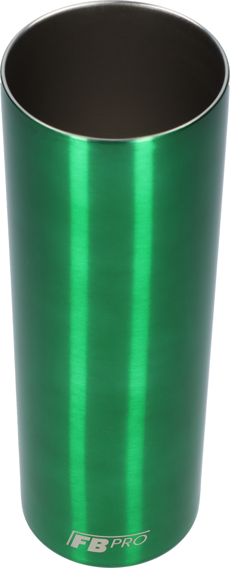 Slanke drinkbeker met rietje - 550 ML - RVS - Groen