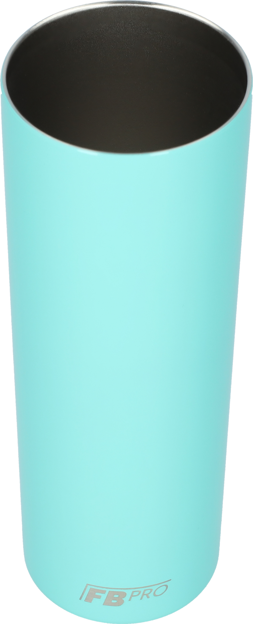 Slanke drinkbeker met rietje - 550 ML - RVS - Turquoise