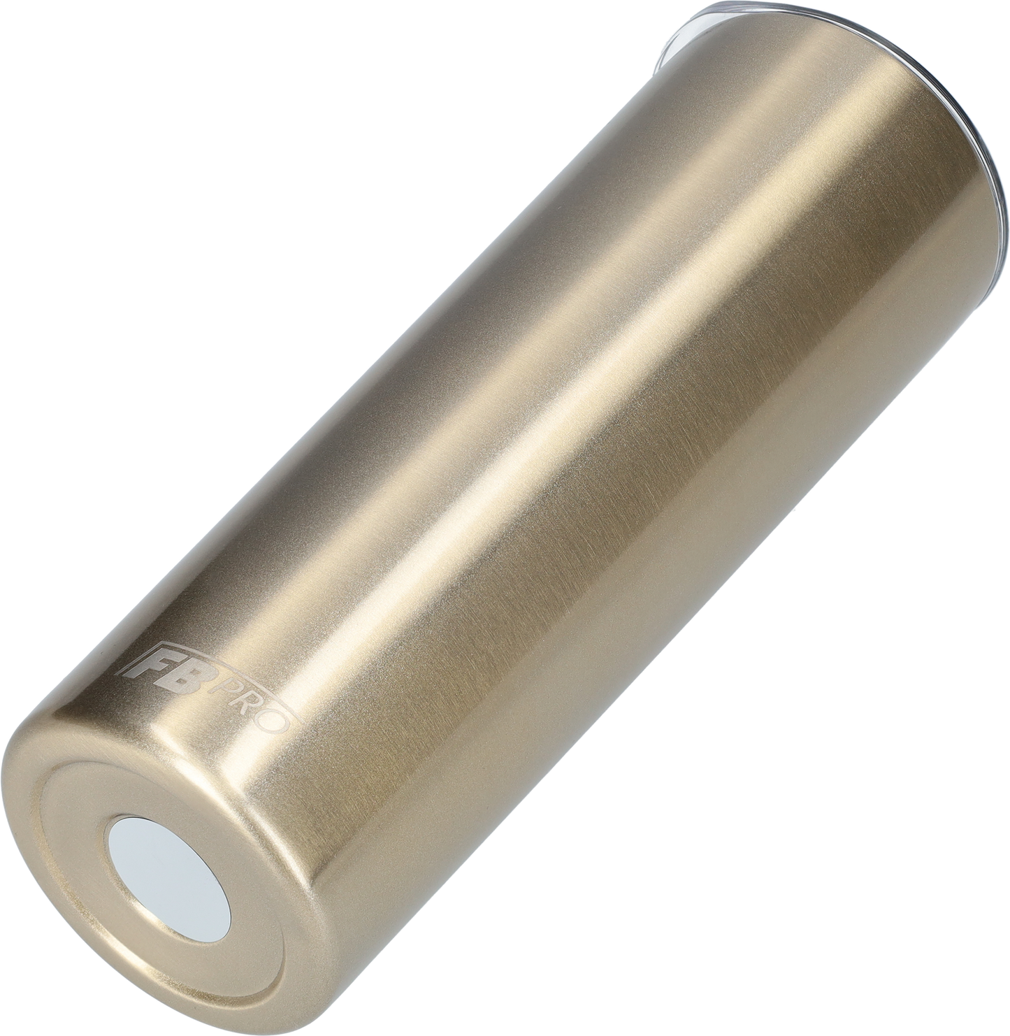 Slanke drinkbeker met rietje - 550 ML - RVS - Grijs