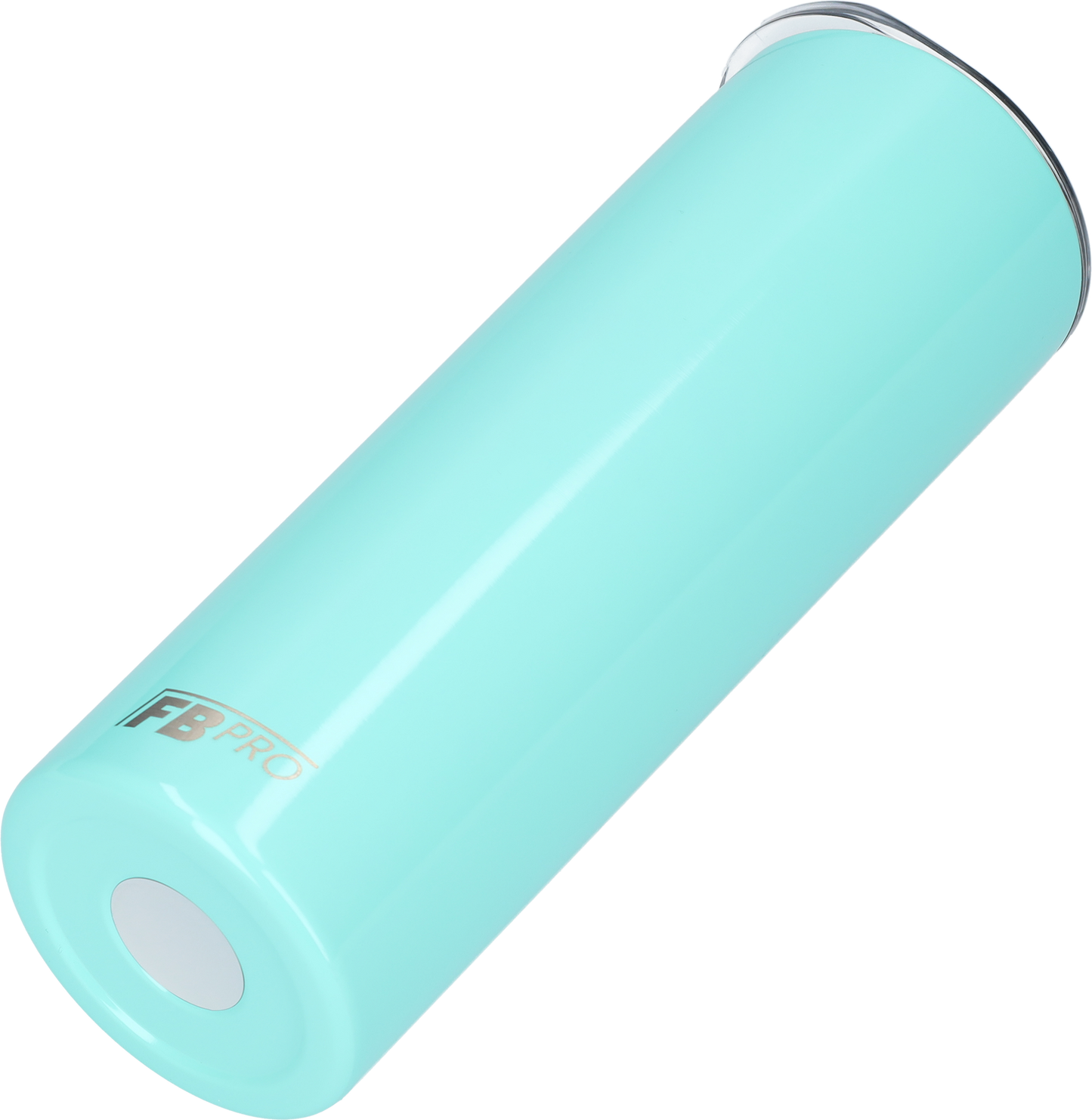 Slanke drinkbeker met rietje - 550 ML - RVS - Turquoise