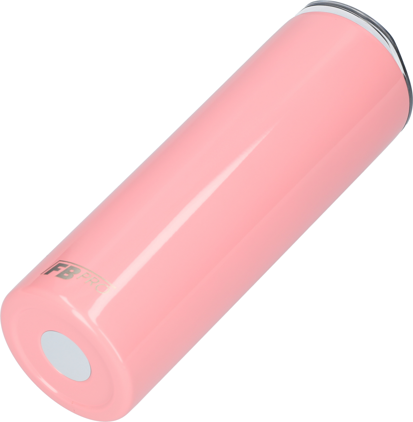 Slanke drinkbeker met rietje - 550 ML - RVS - Roze