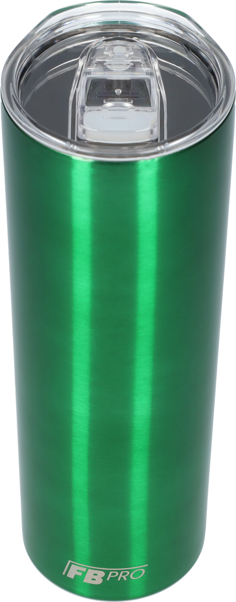 Slanke drinkbeker met rietje - 550 ML - RVS - Groen