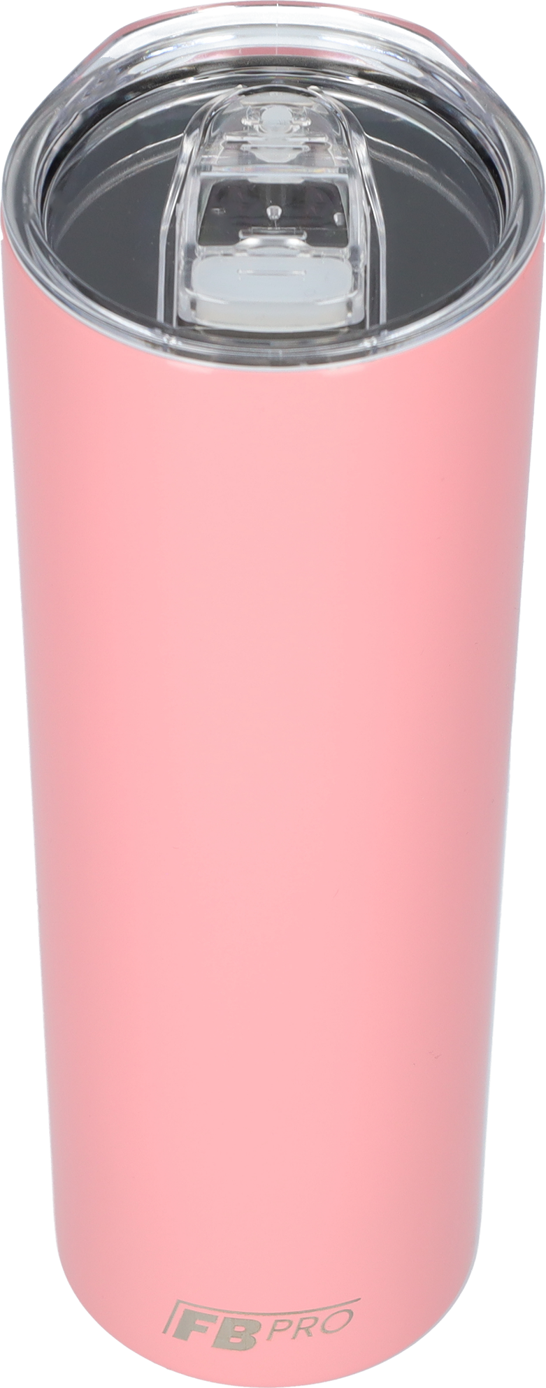 Slanke drinkbeker met rietje - 550 ML - RVS - Roze