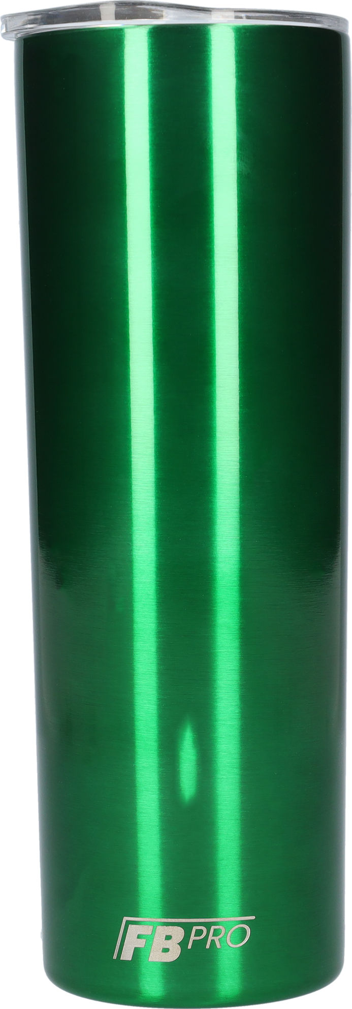 Slanke drinkbeker met rietje - 550 ML - RVS - Groen