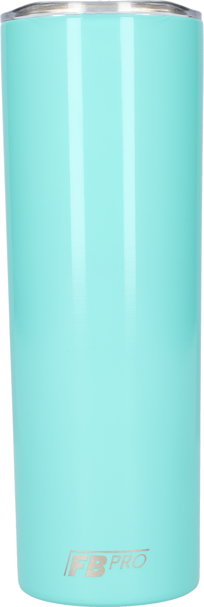Slanke drinkbeker met rietje - 550 ML - RVS - Turquoise