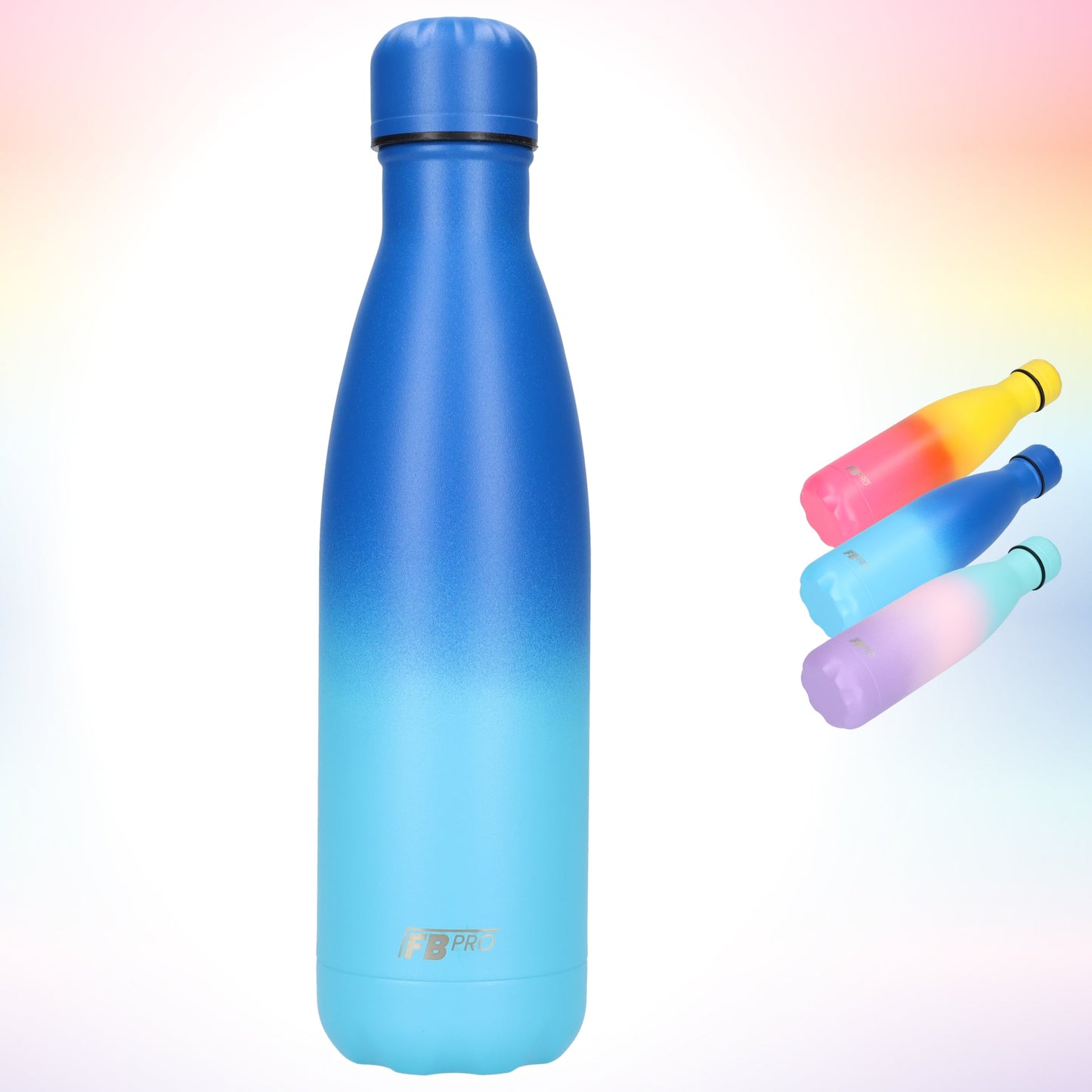 FBFS138, Thermosfles, Drinkfles, Waterfles - 500ml - Fresh Sky Blue - Lucht Blauw