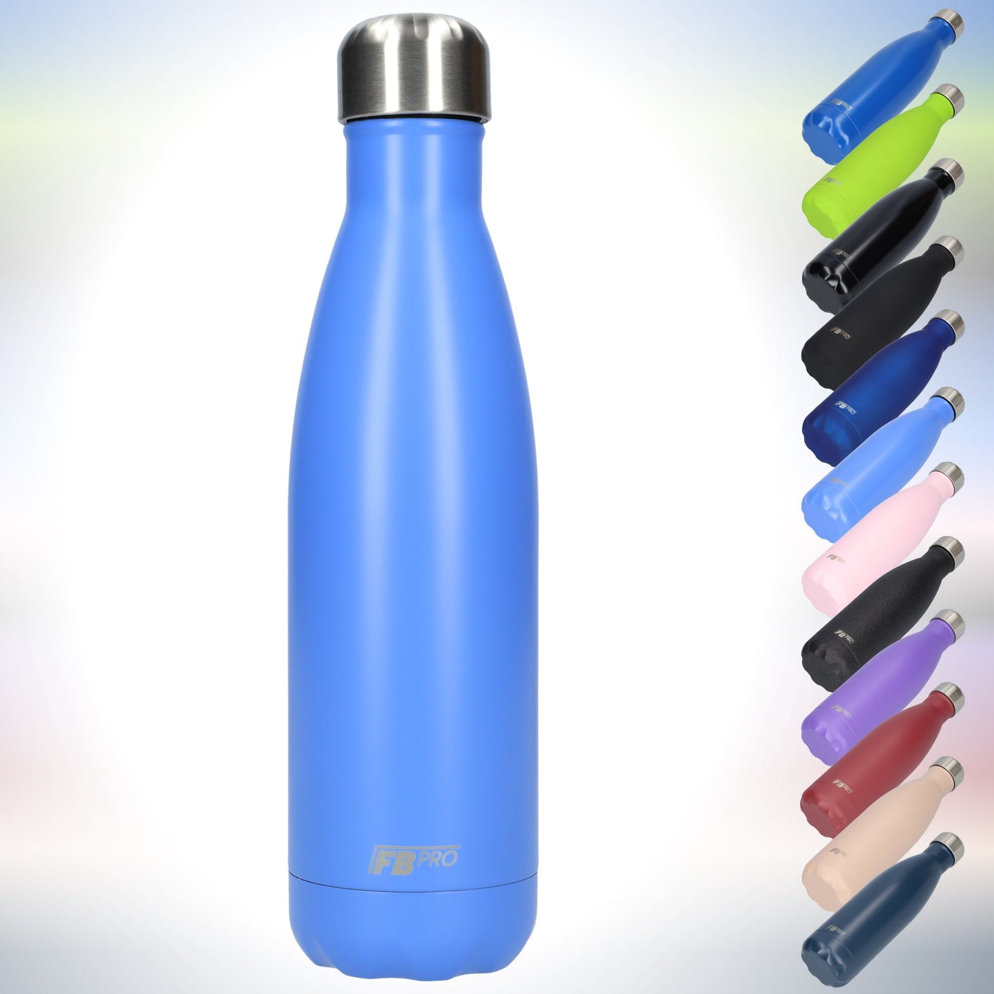 FBFS5, Thermosfles, Drinkfles, Waterfles - 500ml - Lavender Blue - Mat Lichtblauw - Blauw