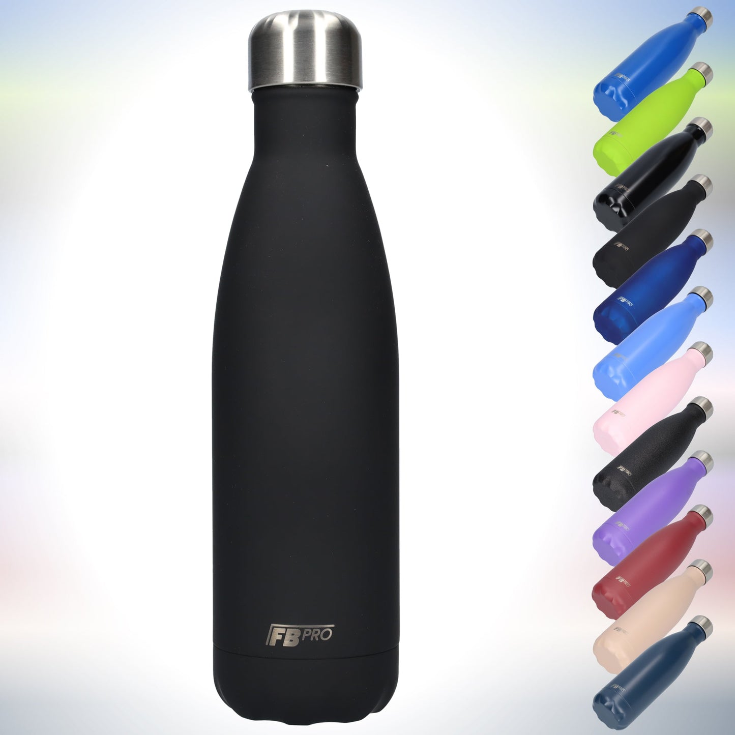 FBFS19, Thermosfles, Drinkfles, Waterfles - 500ml - Matte Dark Gray - Mat Donkergrijs