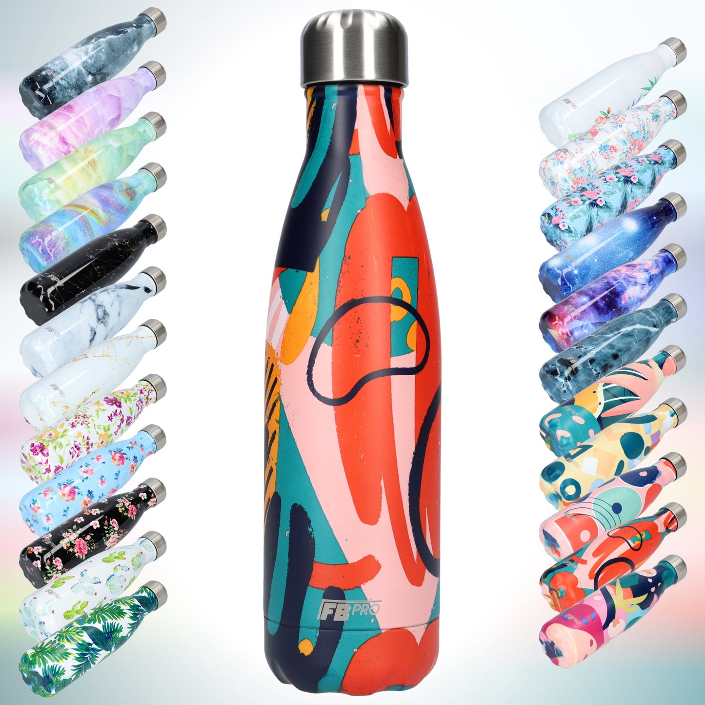 FBFS149, Thermosfles, Drinkfles, Waterfles - 500ml - Colour Flow - Kleuren Flow