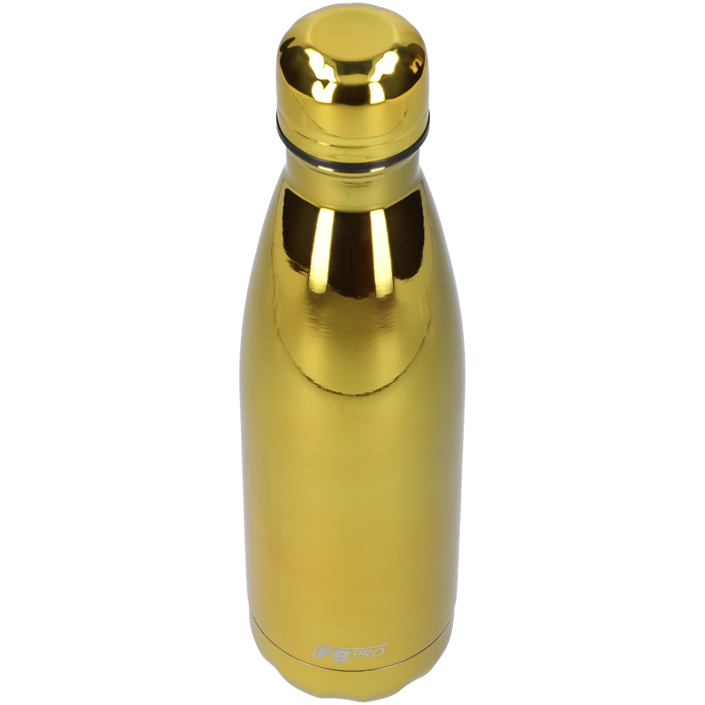 FBFS54, Thermosfles, Drinkfles, Waterfles - 500ml - Chrome Gold - Chroom Goud