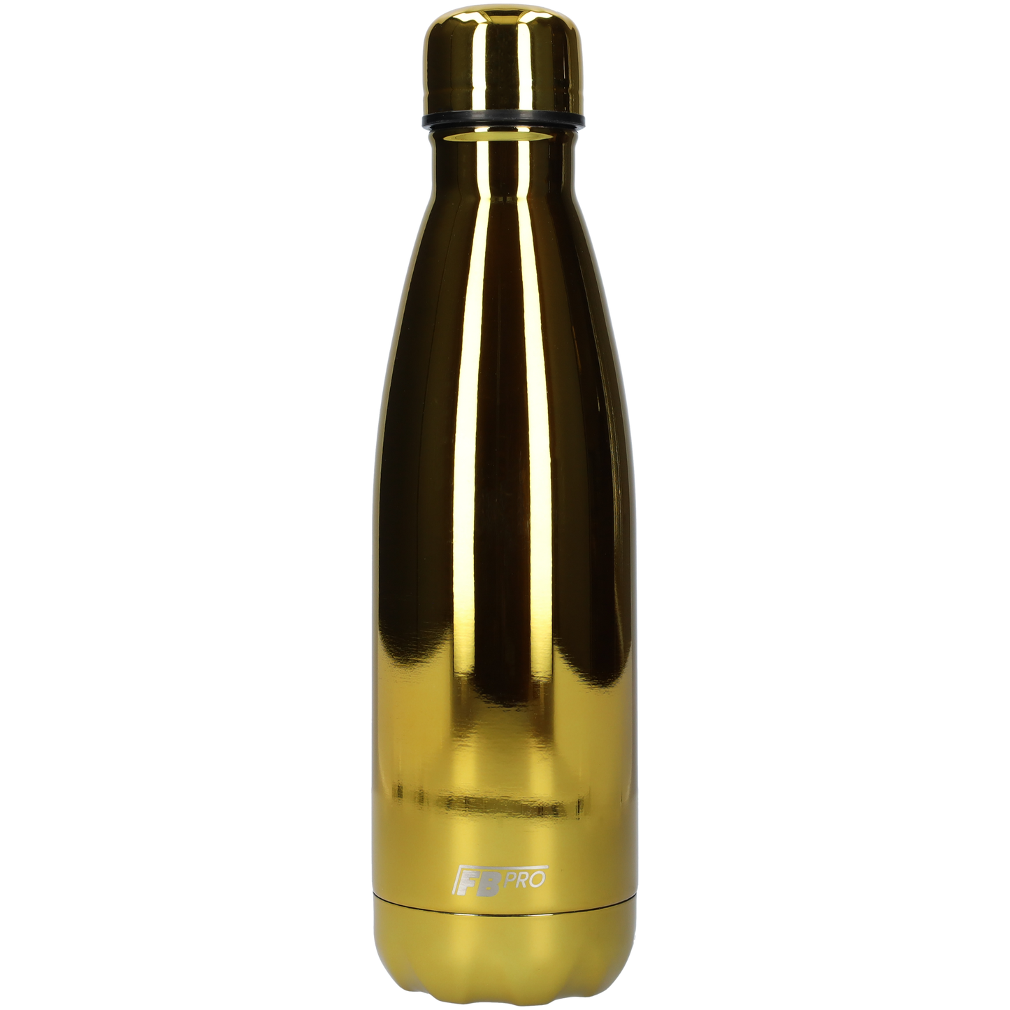 FBFS54, Thermosfles, Drinkfles, Waterfles - 500ml - Chrome Gold - Chroom Goud