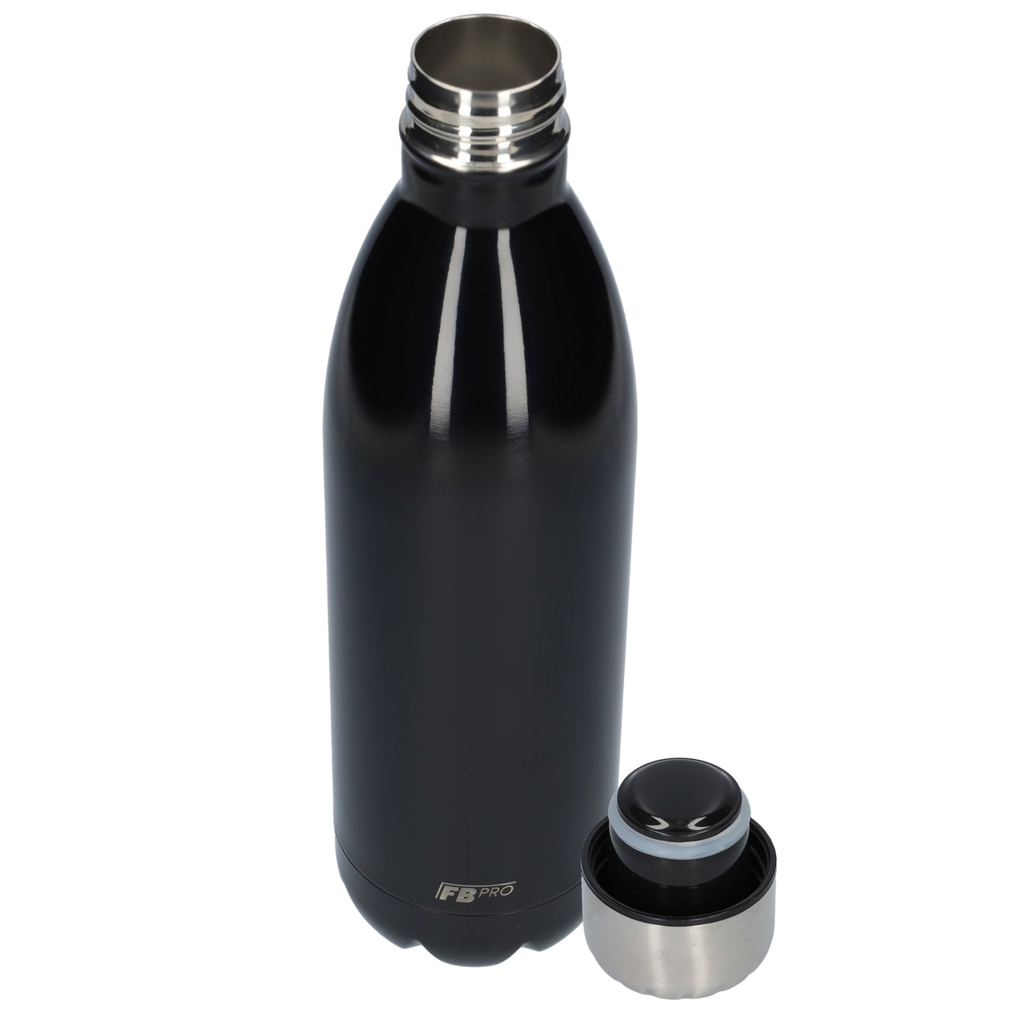 FBFS150, Thermosfles, Drinkfles, Waterfles - 1 liter - Black - Zwart