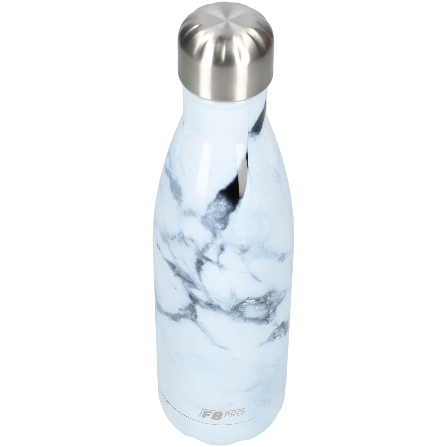FBFS33, Thermosfles, Drinkfles, Waterfles - 500ml - White Marble - Wit Marmer