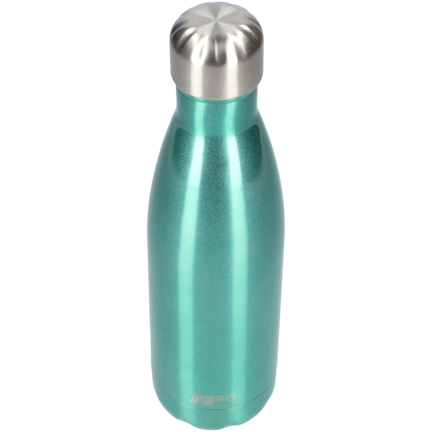 FBFS16, Thermosfles, Drinkfles, Waterfles - 500ml - Galaxy Turquoise - Glinsterend Turquoise