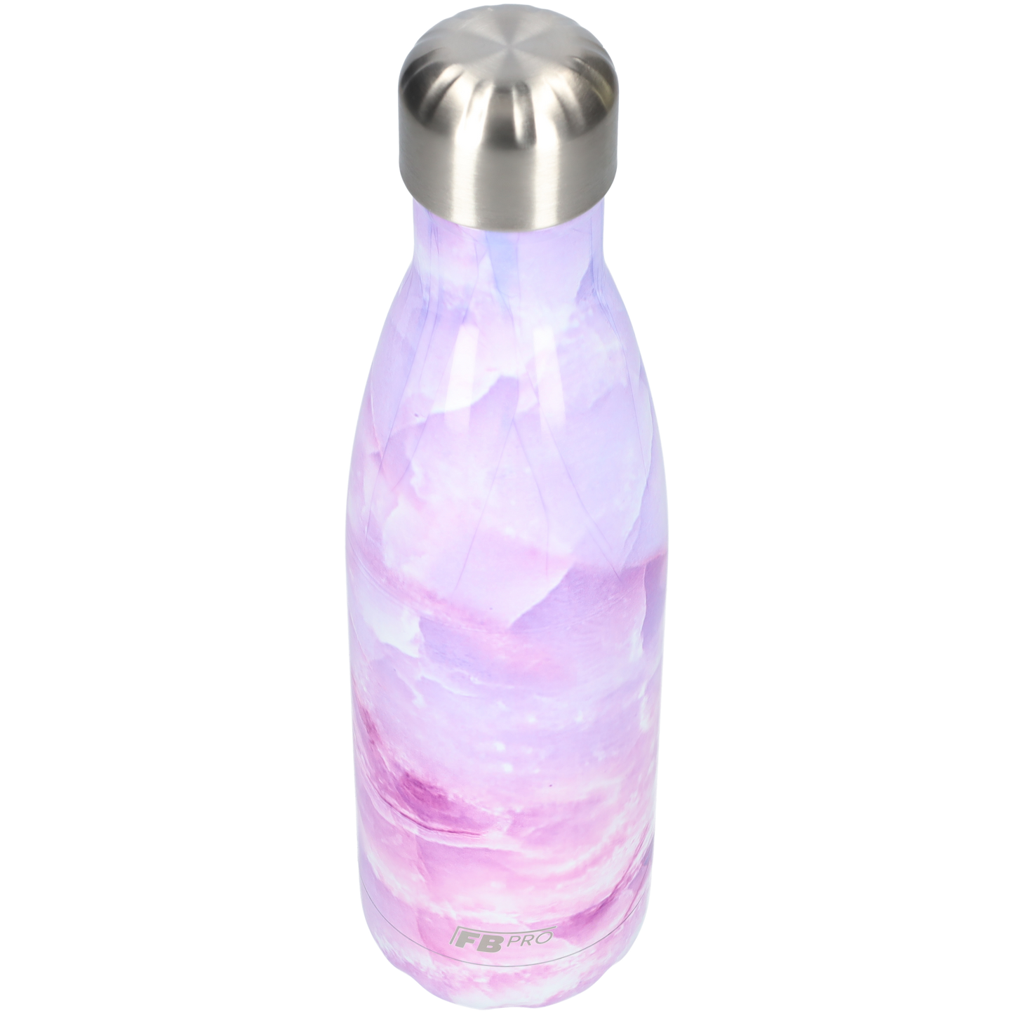 FBFS28, Thermosfles, Drinkfles, Waterfles - 500ml - Pink Marble - Roze Marmer