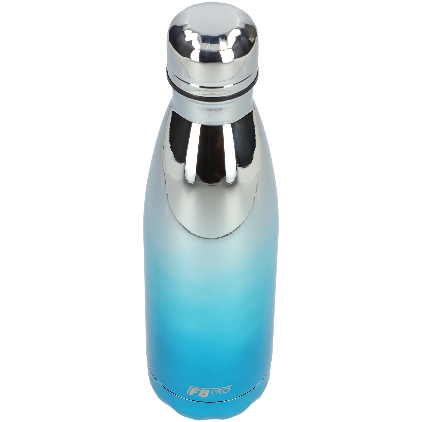 FBFS50, Thermosfles, Drinkfles, Waterfles - 500ml - Silver Blue Chrome - Zilver/Blauw Chroom