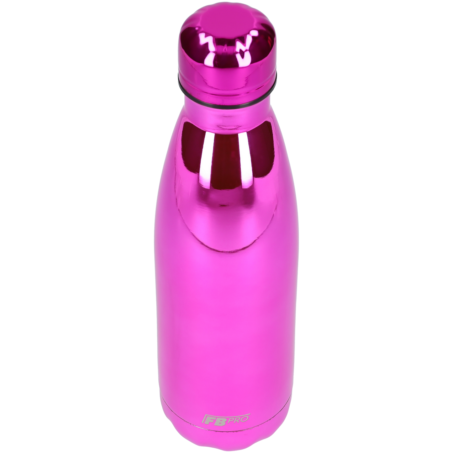 FBFS52, Thermosfles, Drinkfles, Waterfles - 500ml - Chrome Hot Pink - Chroom Roze