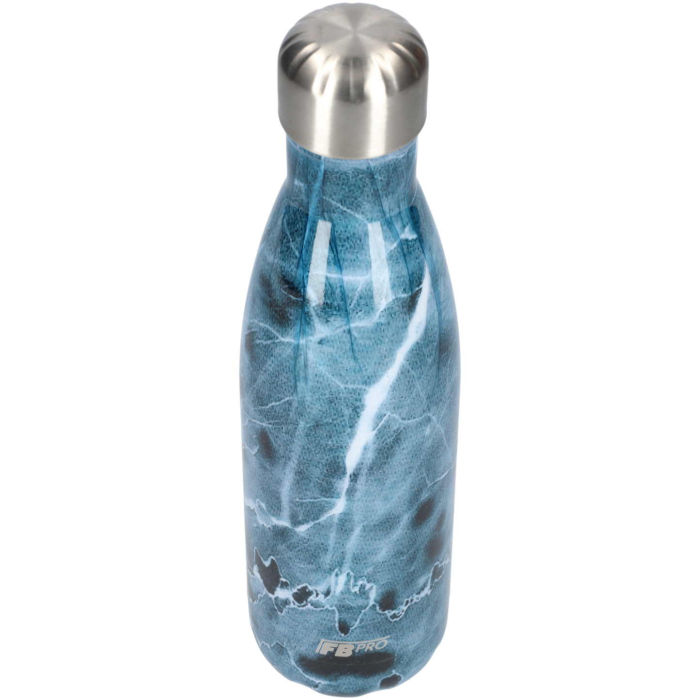 FBFS91, Thermosfles, Drinkfles, Waterfles - 500ml - Dark Blue Lighting - Donkerblauwe Onweer