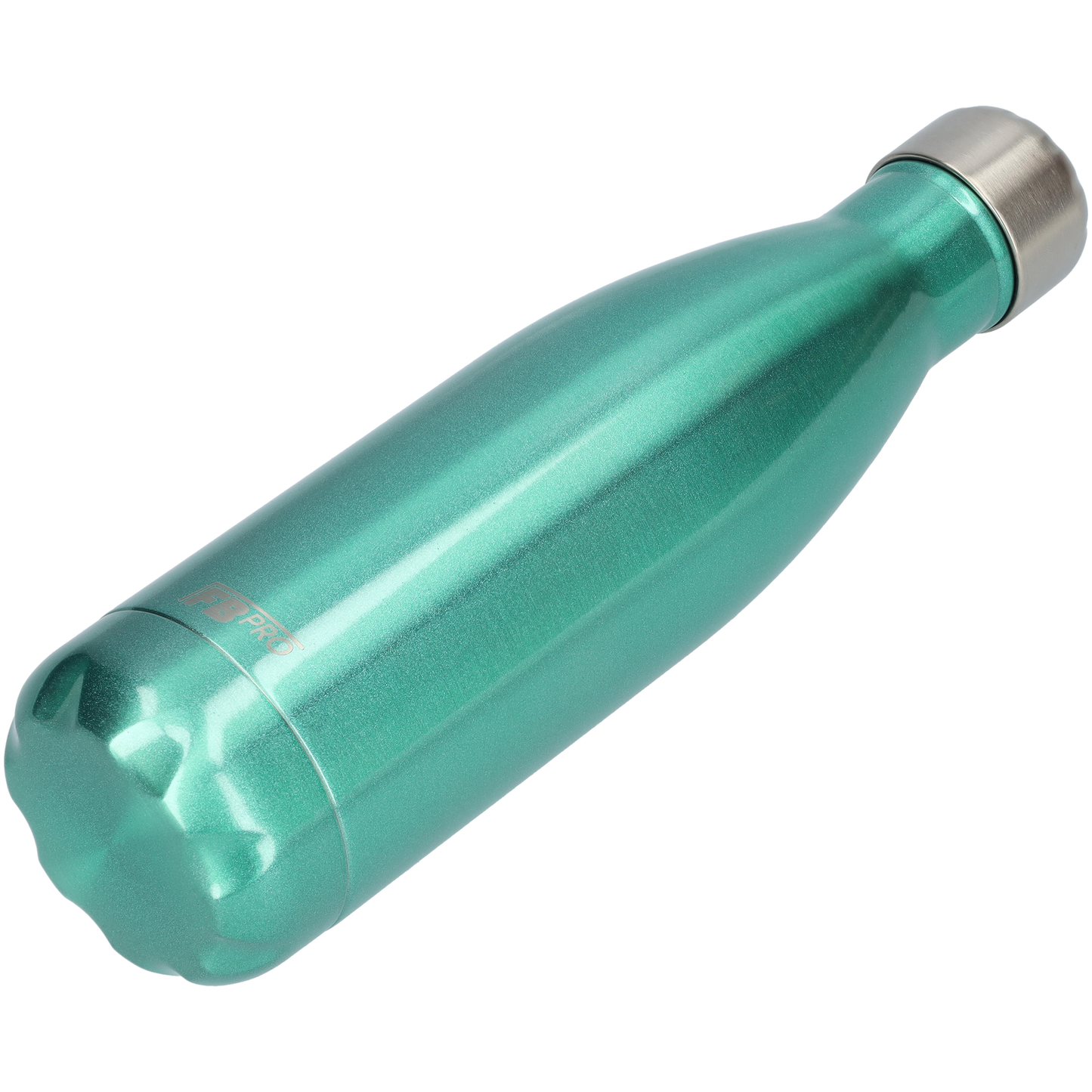 FBFS16, Thermosfles, Drinkfles, Waterfles - 500ml - Galaxy Turquoise - Glinsterend Turquoise