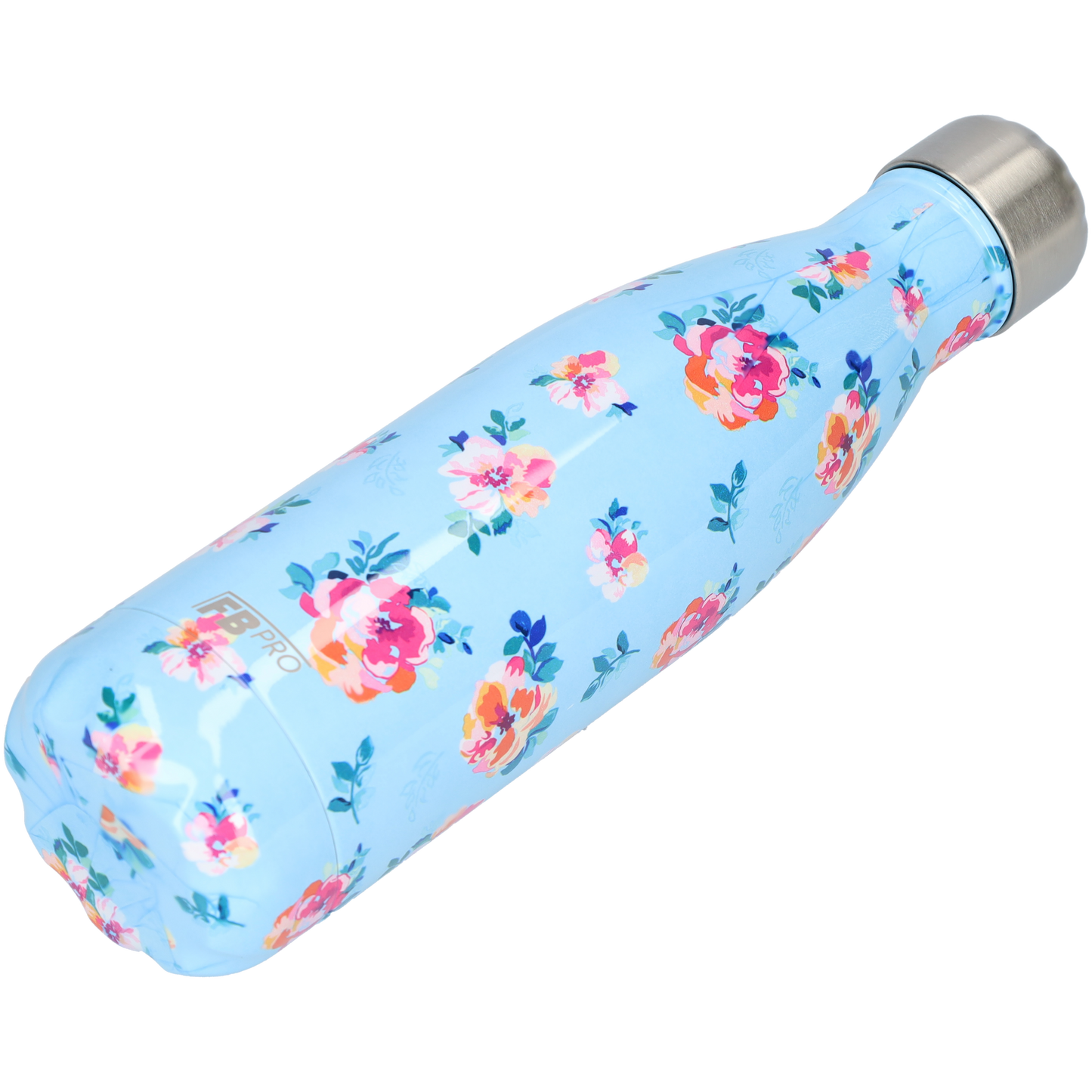 FBFS40, Thermosfles, Drinkfles, Waterfles - 500ml - Classic Blue Flowers - Klassiek Blauw Bloemen