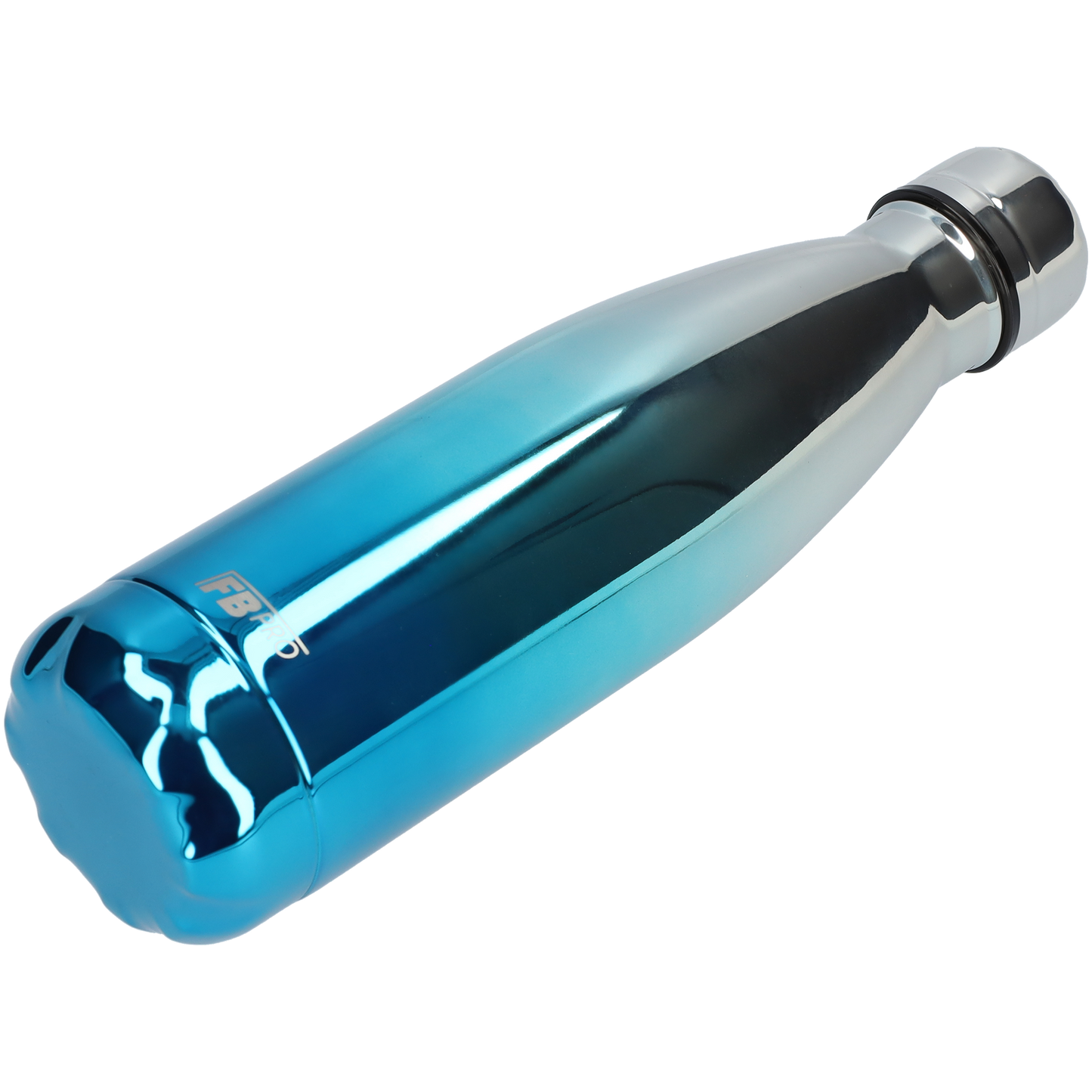 FBFS50, Thermosfles, Drinkfles, Waterfles - 500ml - Silver Blue Chrome - Zilver/Blauw Chroom