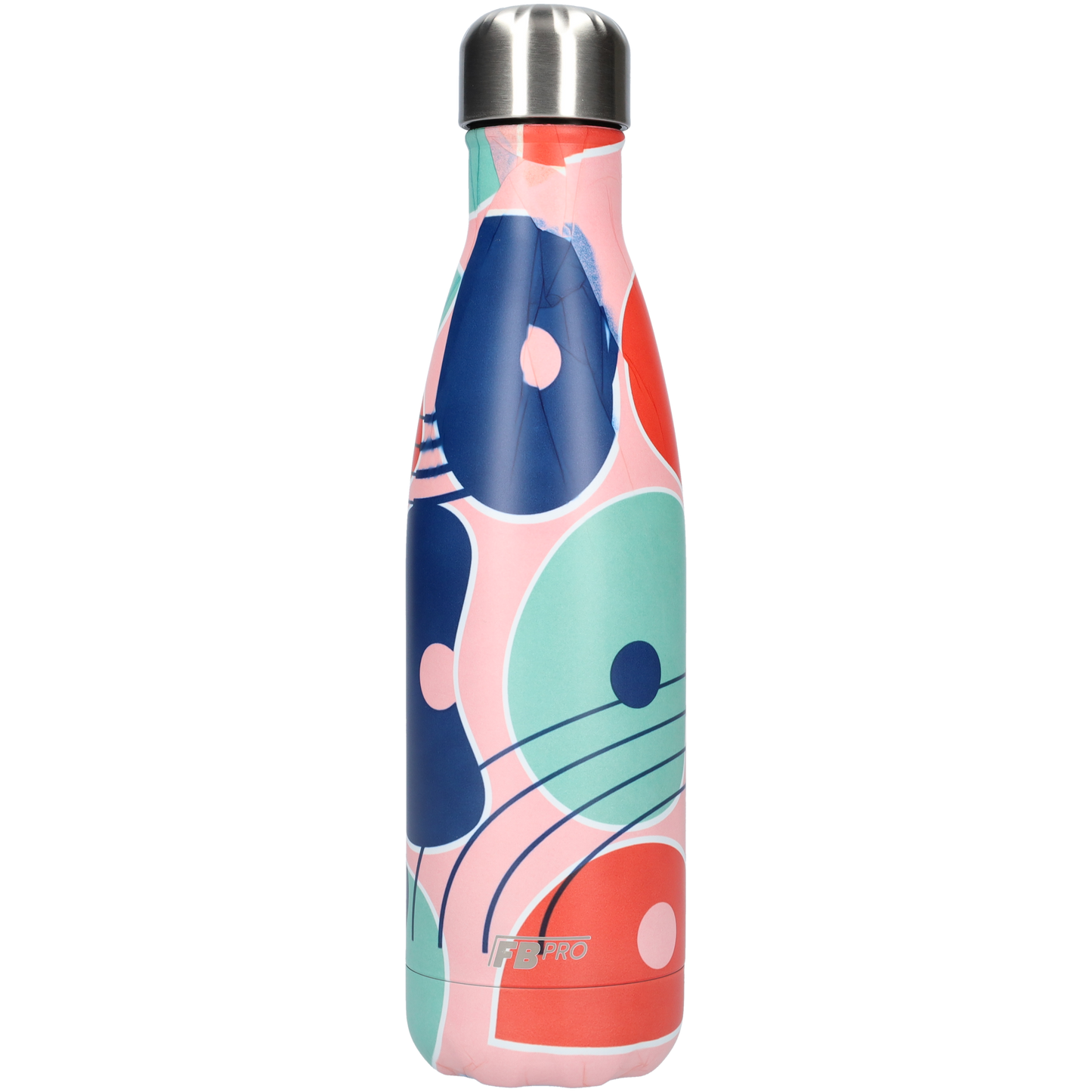 FBFS148, Thermosfles, Drinkfles, Waterfles - 500ml - GeoSplash Pink - GeoSplash Roze