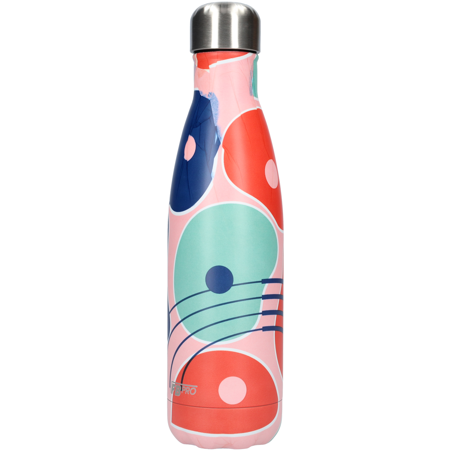FBFS148, Thermosfles, Drinkfles, Waterfles - 500ml - GeoSplash Pink - GeoSplash Roze