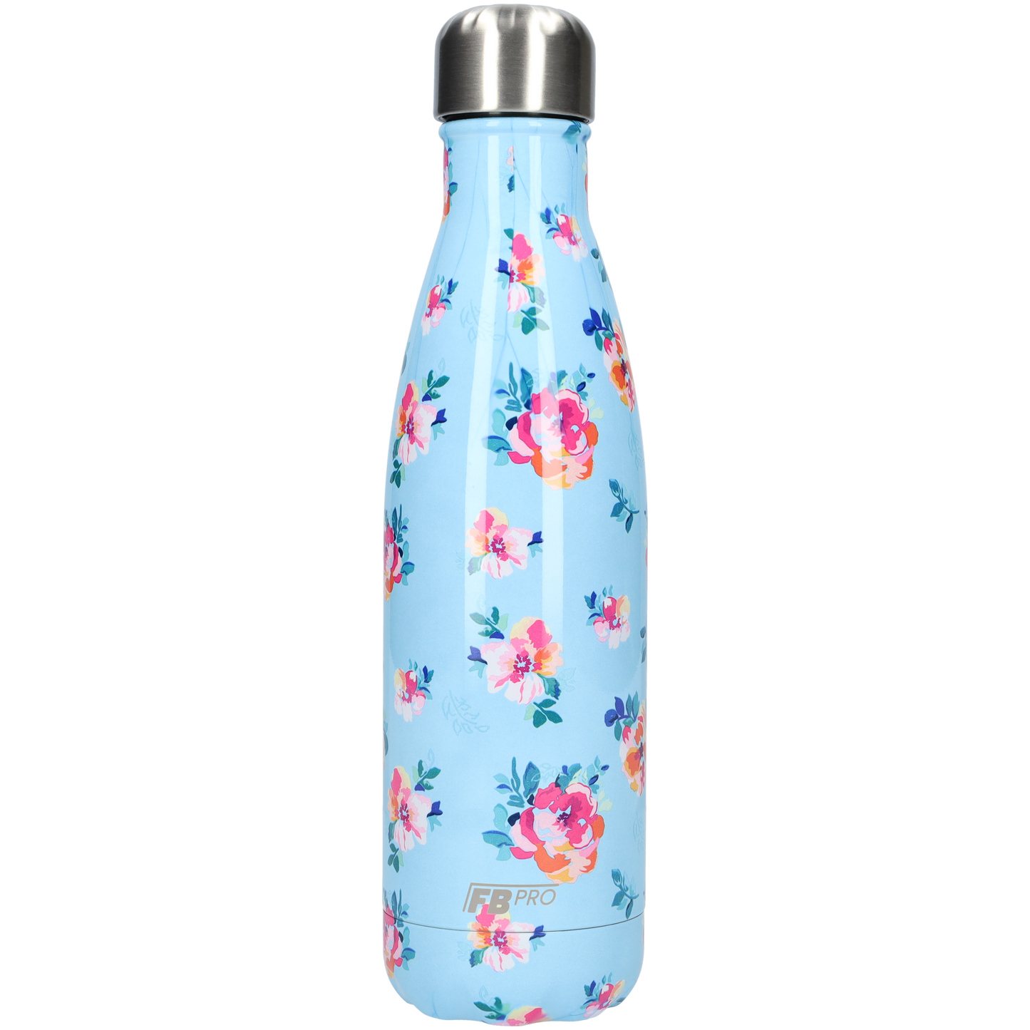 FBFS40, Thermosfles, Drinkfles, Waterfles - 500ml - Classic Blue Flowers - Klassiek Blauw Bloemen