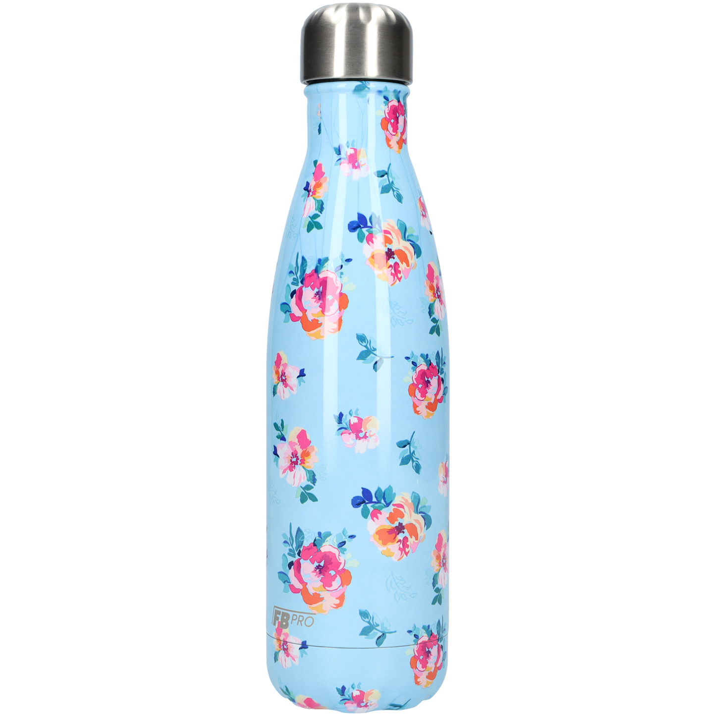 FBFS40, Thermosfles, Drinkfles, Waterfles - 500ml - Classic Blue Flowers - Klassiek Blauw Bloemen