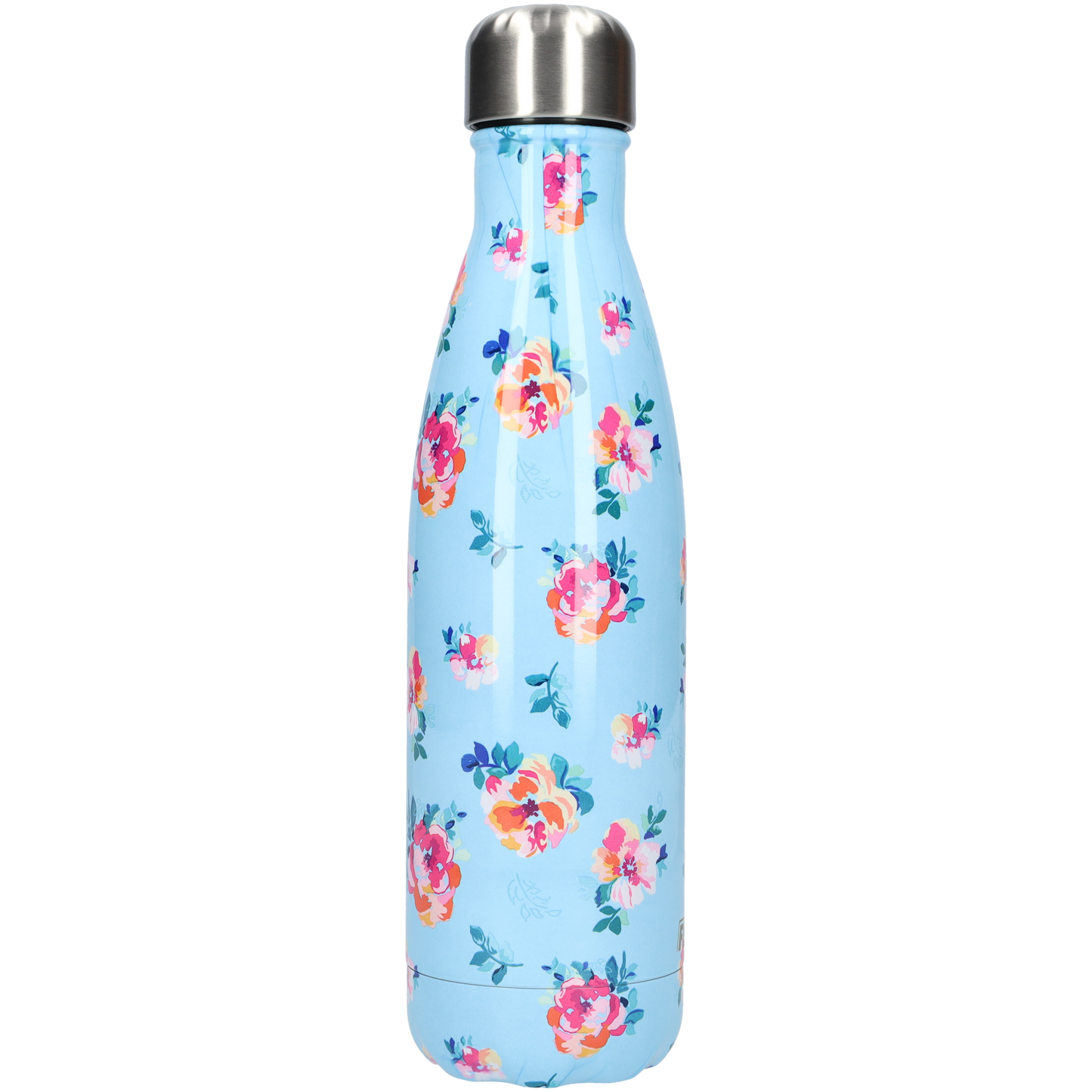 FBFS40, Thermosfles, Drinkfles, Waterfles - 500ml - Classic Blue Flowers - Klassiek Blauw Bloemen