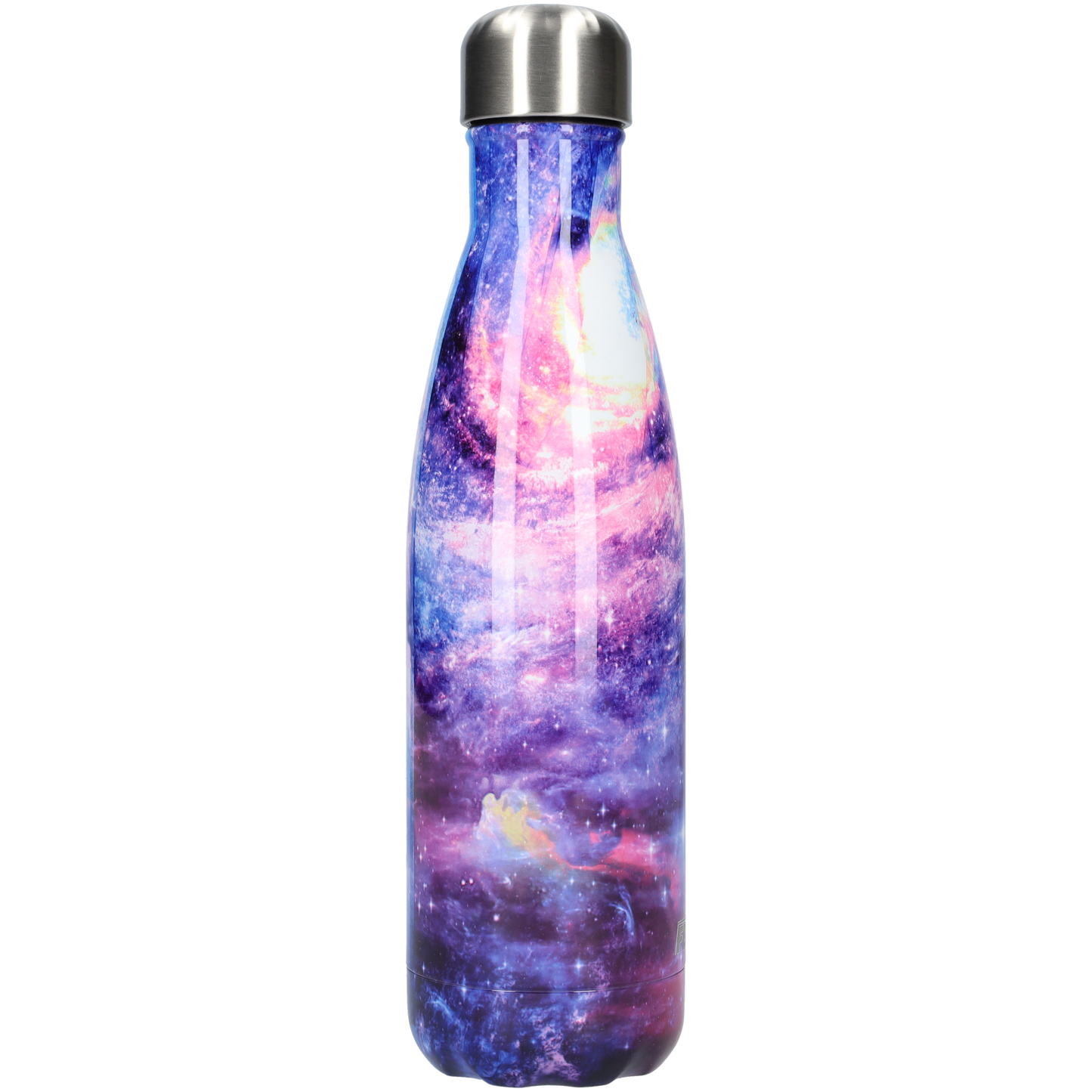 FBFS88, Thermosfles, Drinkfles, Waterfles - 500ml - Galaxy Purple - Sterrenhemel Paars