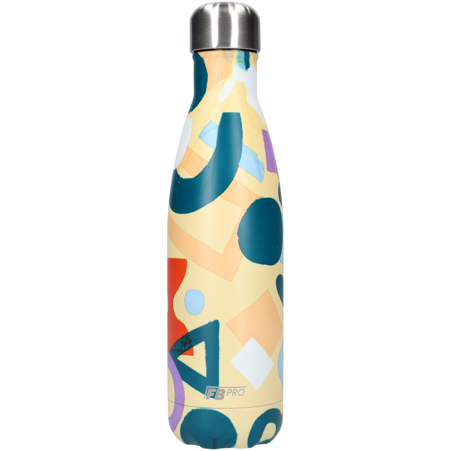 FBFS22, Thermosfles, Drinkfles, Waterfles - 500ml - Geometric Banana - Geometrische Banaan