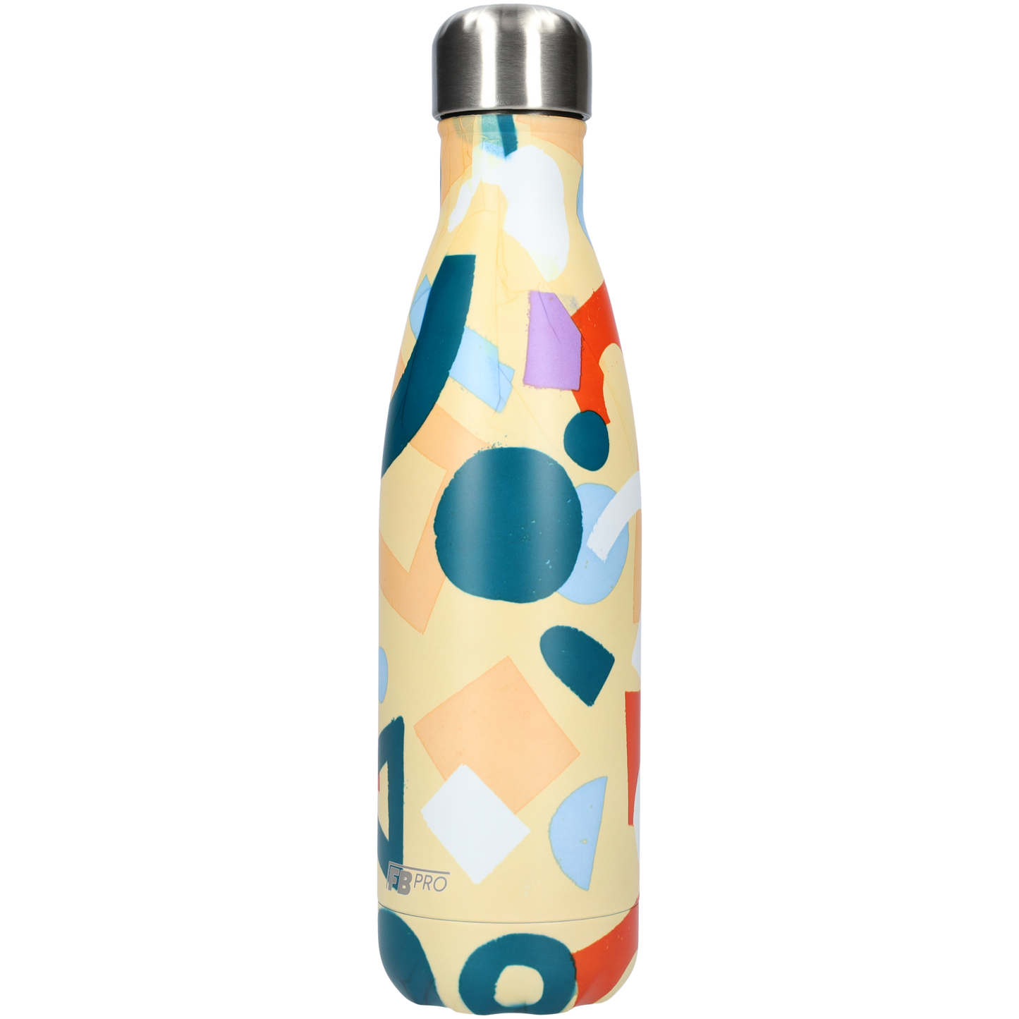 FBFS22, Thermosfles, Drinkfles, Waterfles - 500ml - Geometric Banana - Geometrische Banaan