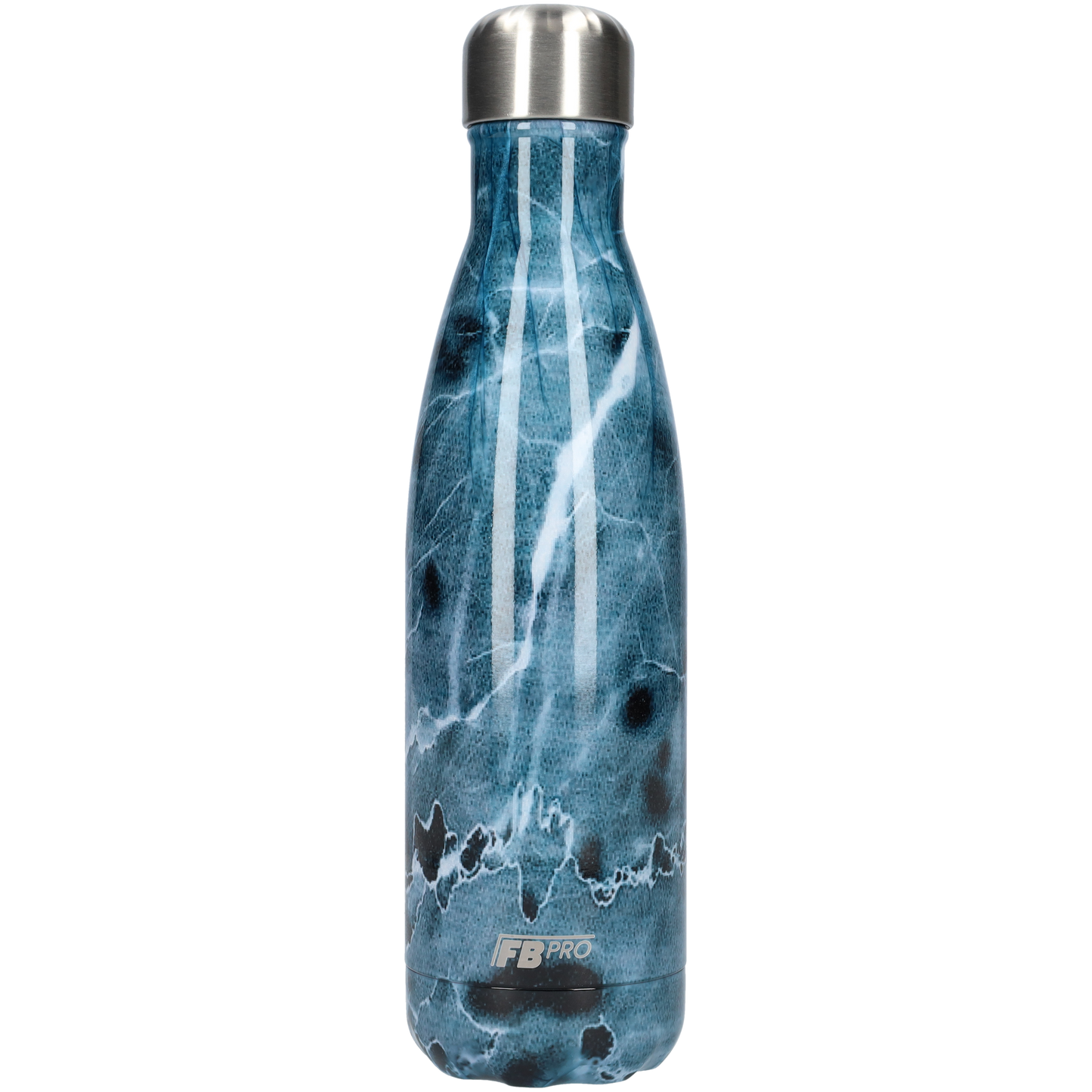 FBFS91, Thermosfles, Drinkfles, Waterfles - 500ml - Dark Blue Lighting - Donkerblauwe Onweer
