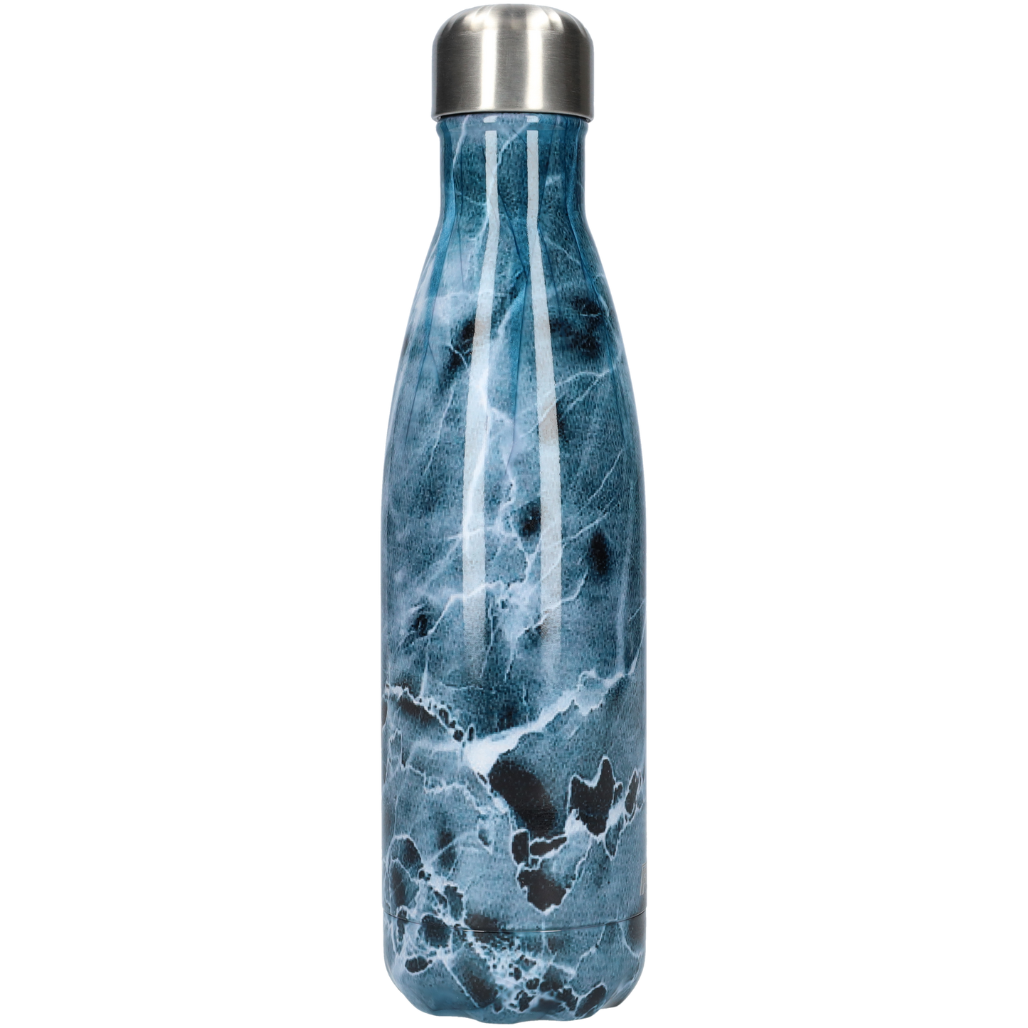 FBFS91, Thermosfles, Drinkfles, Waterfles - 500ml - Dark Blue Lighting - Donkerblauwe Onweer