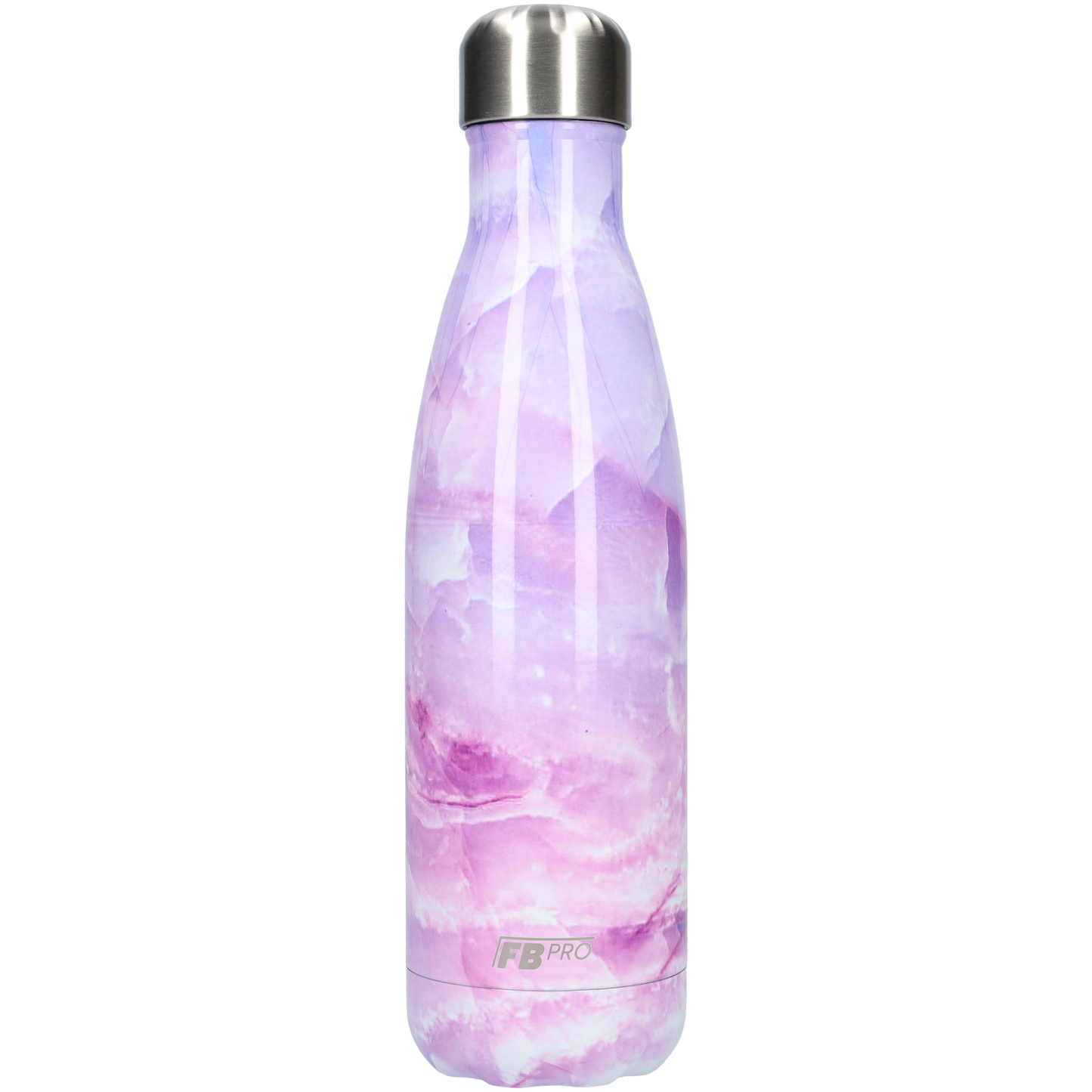 FBFS28, Thermosfles, Drinkfles, Waterfles - 500ml - Pink Marble - Roze Marmer
