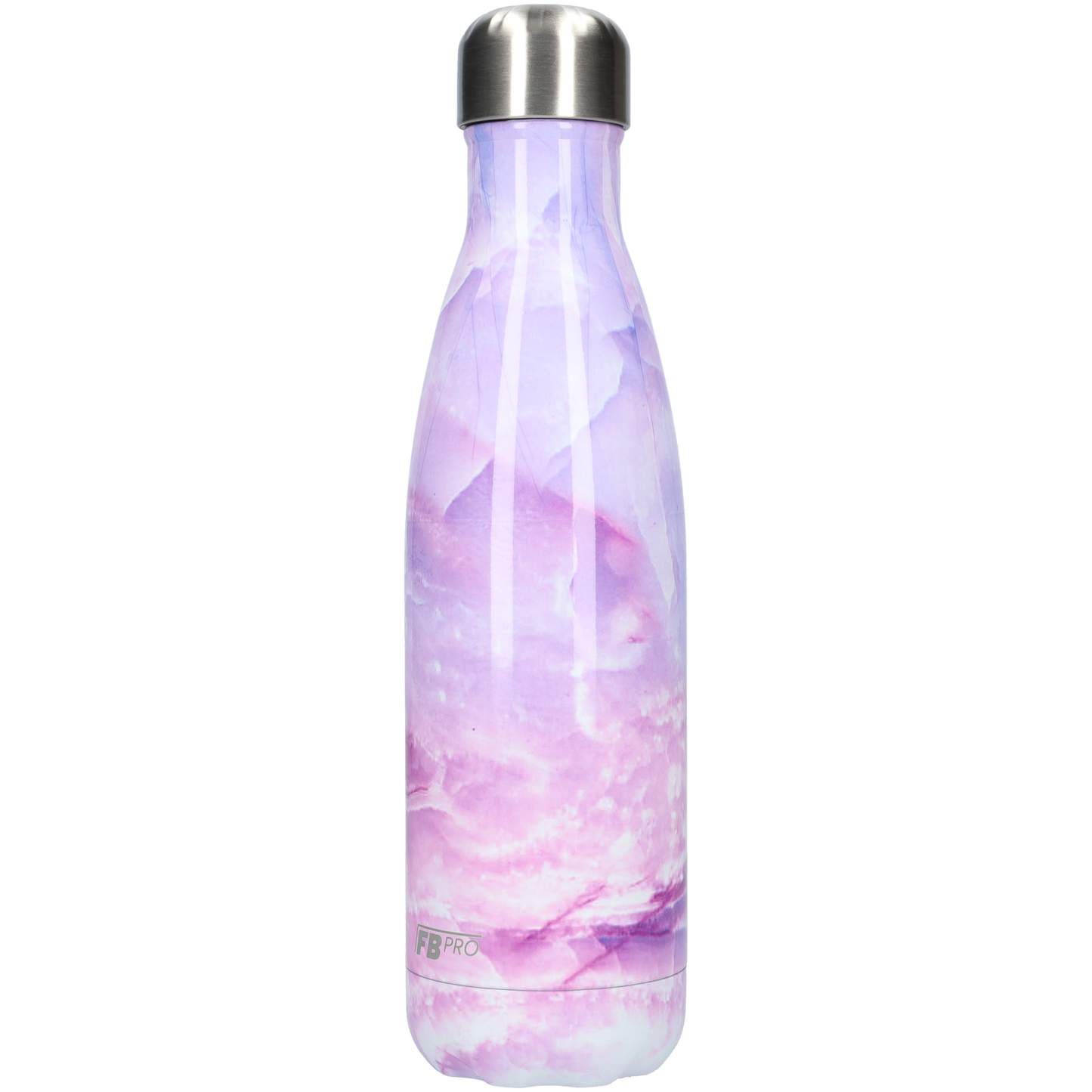 FBFS28, Thermosfles, Drinkfles, Waterfles - 500ml - Pink Marble - Roze Marmer